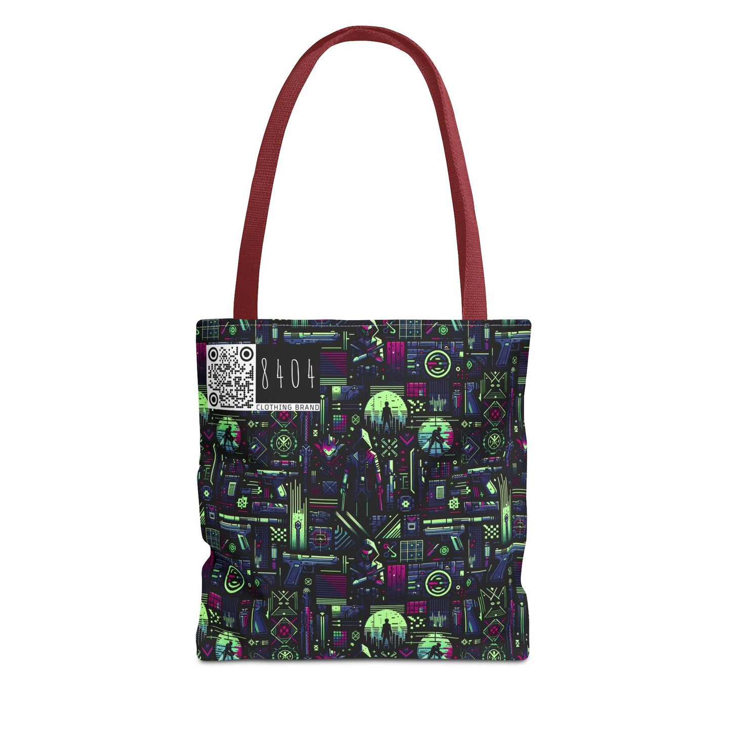 Tech Noir Futuristic Cyberpunk Tote Bag - 8404 Design-63
