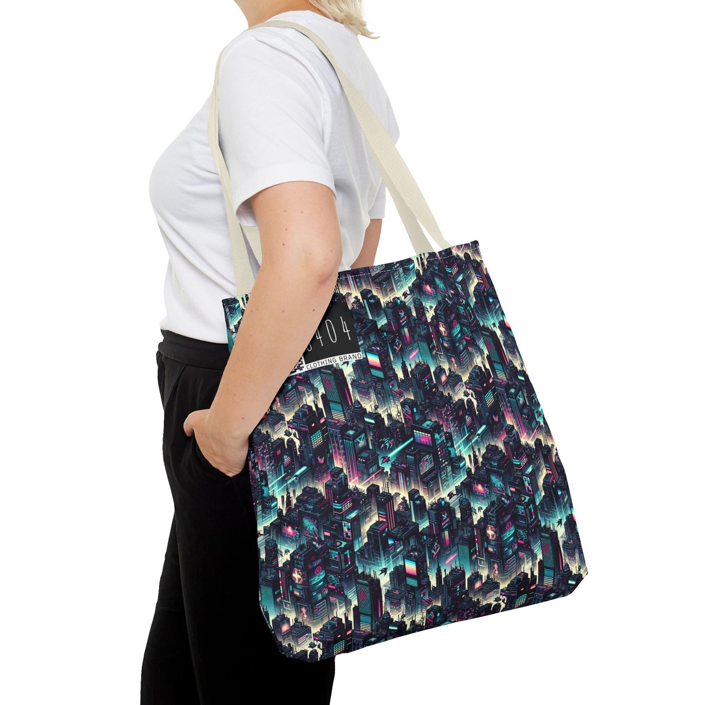 Digital Rebellion Tech-Inspired Streetwear Tote Bag - 8404 Design-51