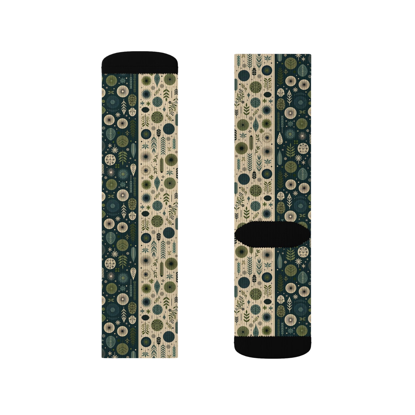 Sustainable Street Utility Sustainable Tech Streetwear Sublimation Socks - 8404 Design-62