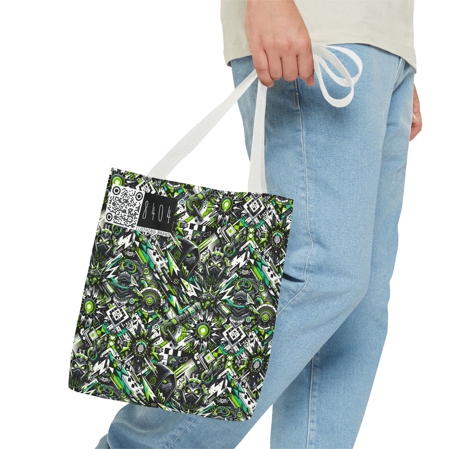 Graffiti Tech Fusion Bold Streetwear Fusion Tote Bag - 8404 Design-50
