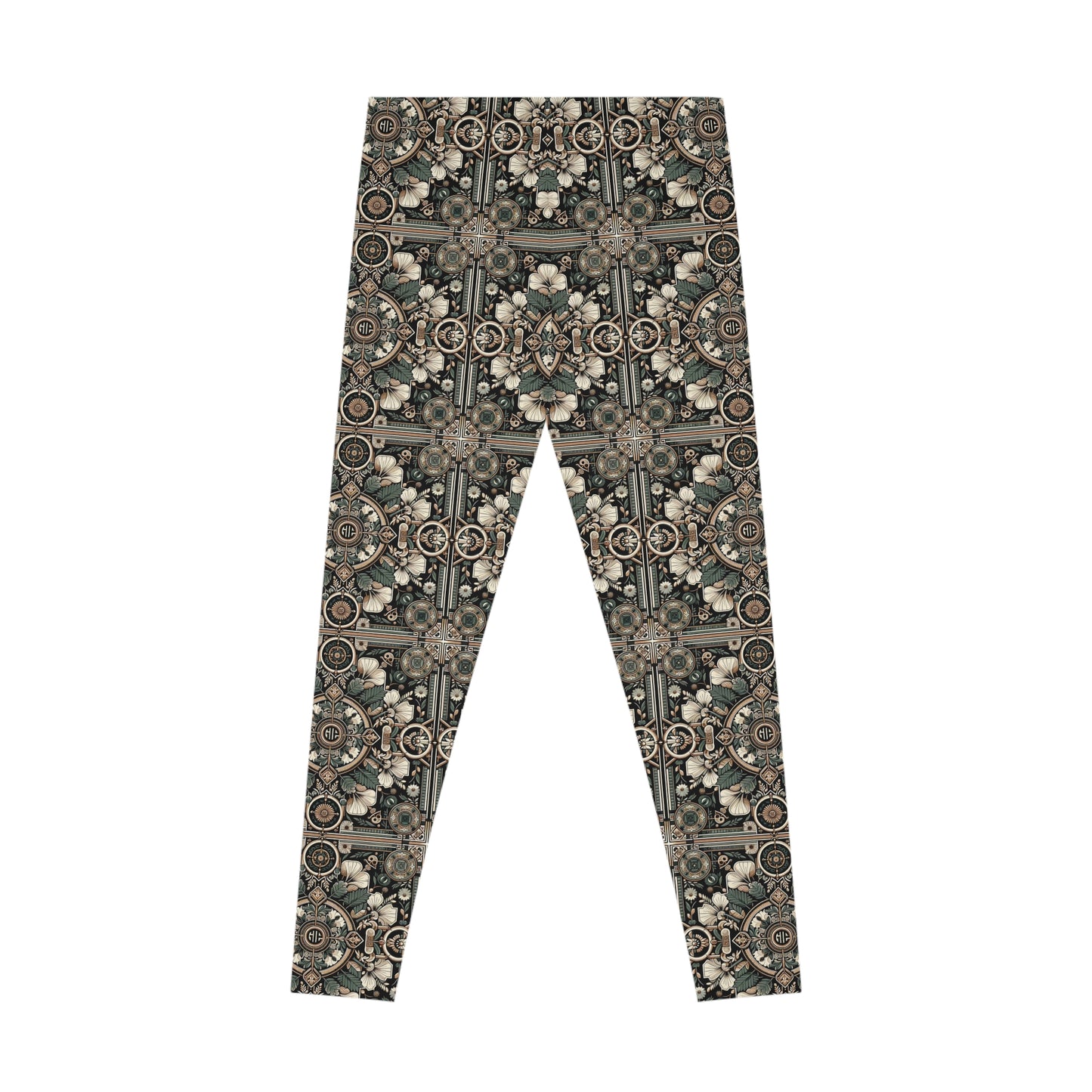 Cyber Garden Party Tech Garden Extravaganza Stretch Leggings - 8404 Design-66