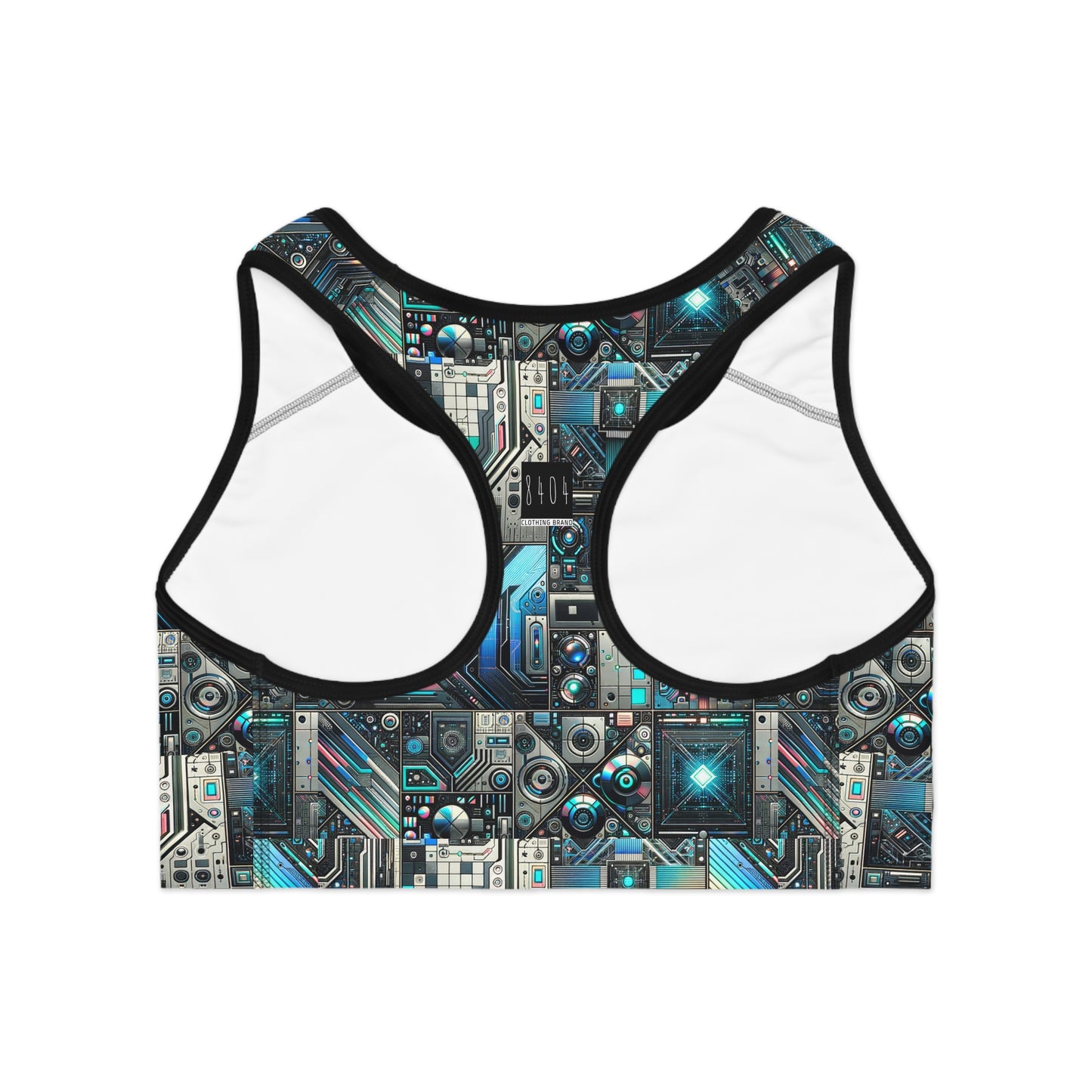 Tech-Infused Futurism Sleek Tech Edge Sports Bra - 8404 Design-48