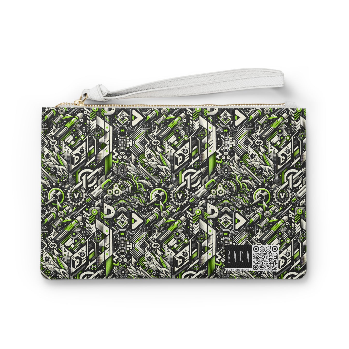 Graffiti Tech Fusion Bold Streetwear Fusion Clutch Bag - 8404 Design-59