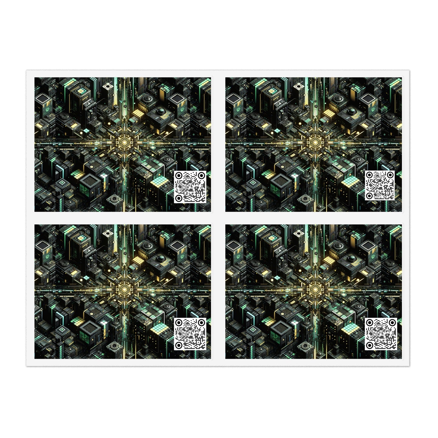Tech Noir Graphics Tech-Inspired Streetwear Sticker Sheets - 8404 Design-66