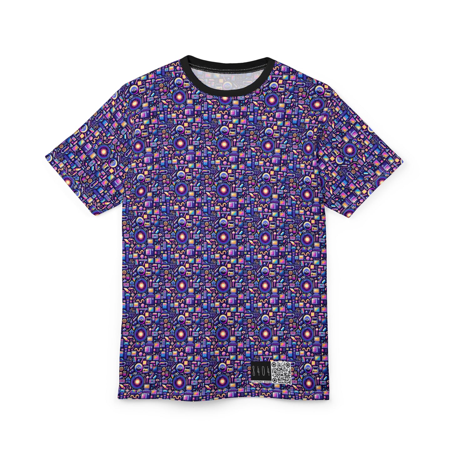 Digital Nostalgia Modern Retro Fusion Unisex Cut & Sew Tee - 8404 Design-64