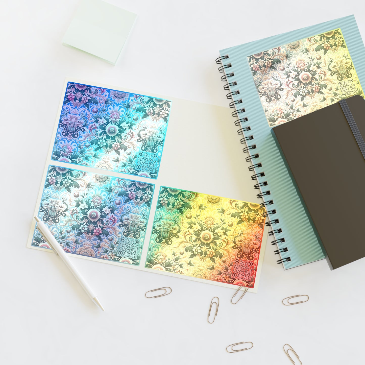 Monogram Madness Luxurious Streetwear Sticker Sheets - 8404 Design-68