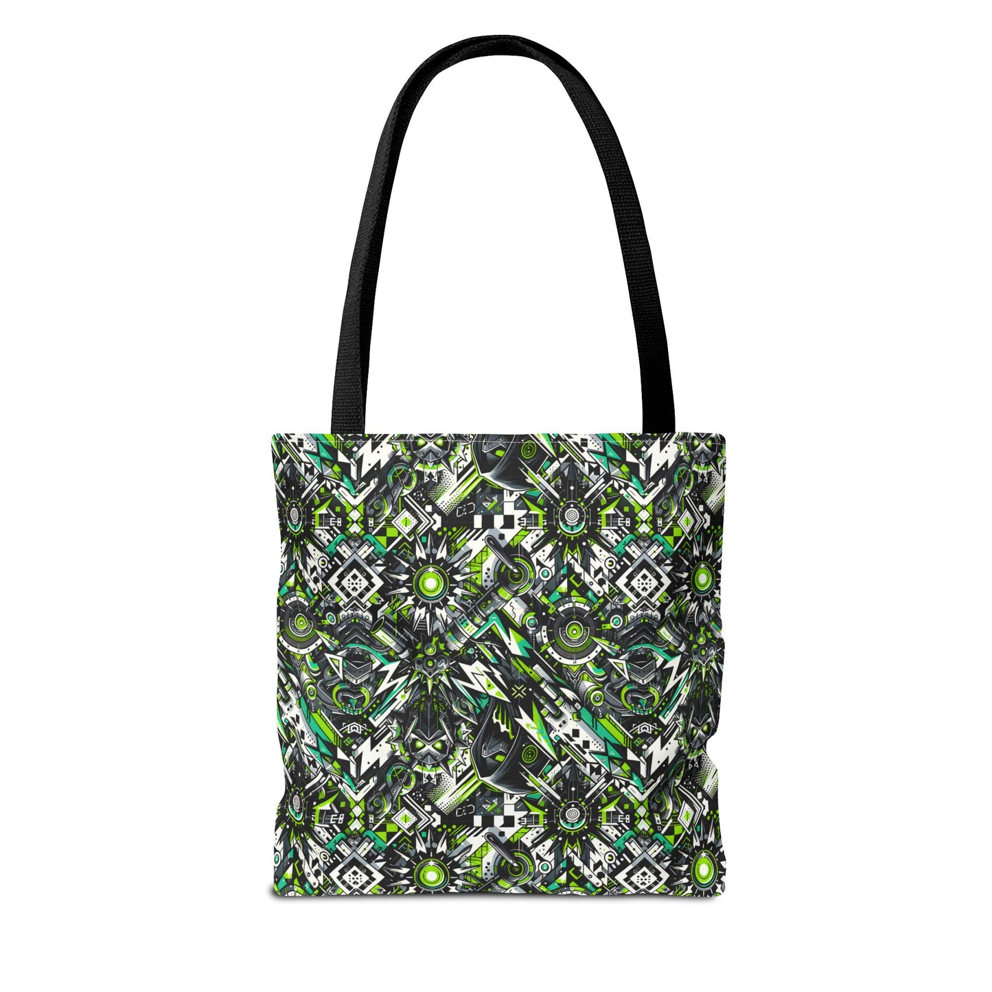Graffiti Tech Fusion Bold Streetwear Fusion Tote Bag - 8404 Design-50