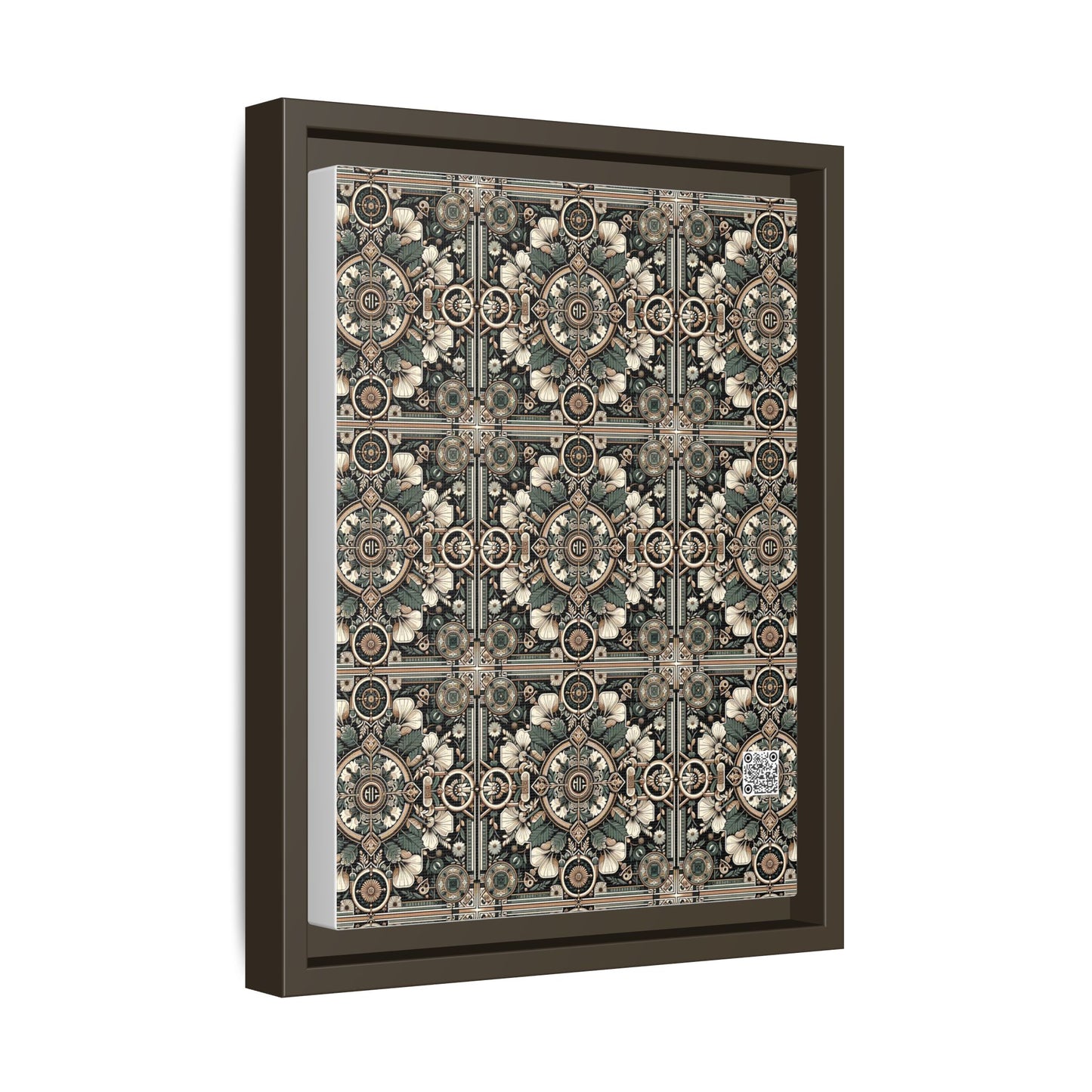 Cyber Garden Party Tech Garden Extravaganza Matte Canvas, Framed (multi-Color) - 8404 Design-66 A