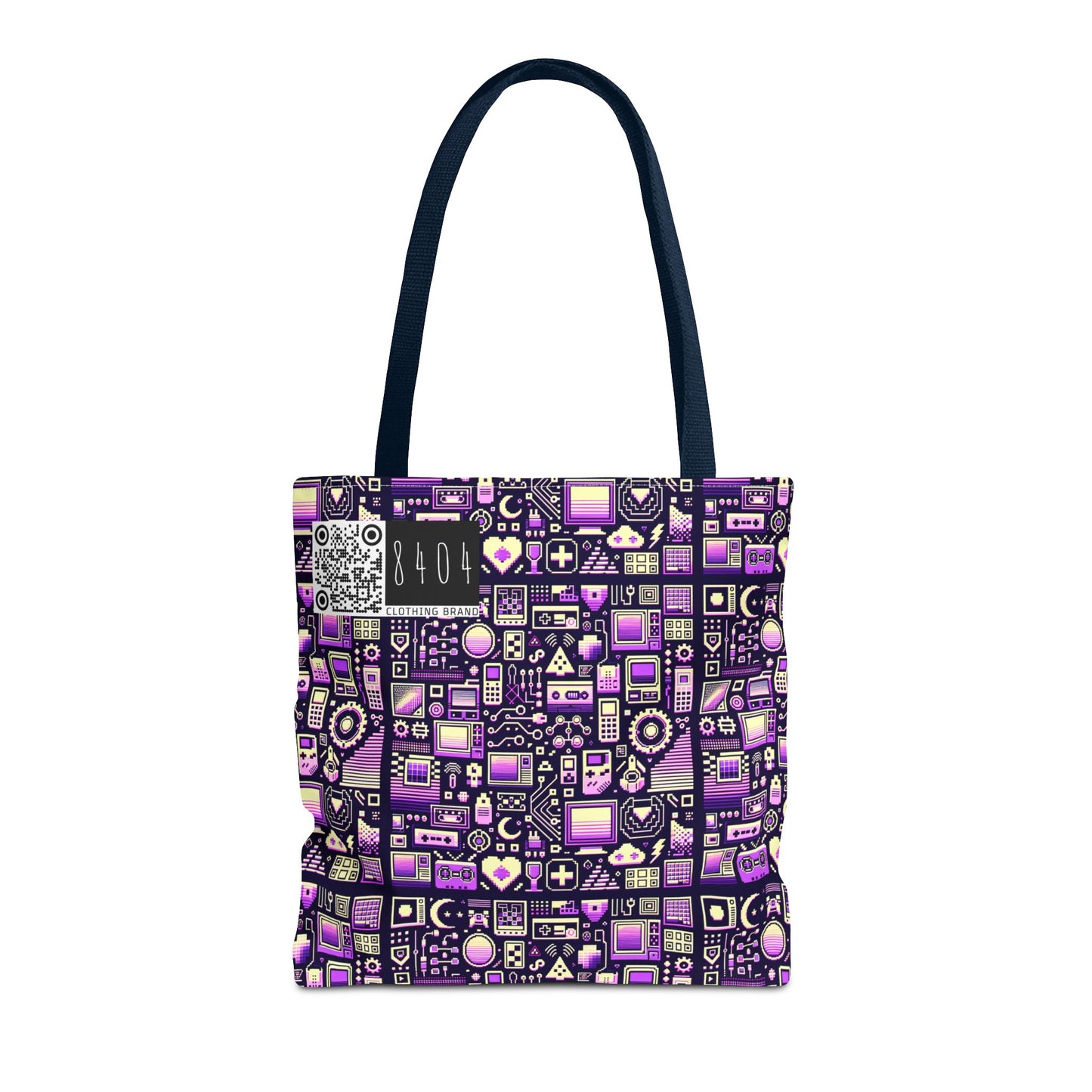 Digital Nostalgia Remix Modern Vintage Fusion Tote Bag - 8404 Design-54