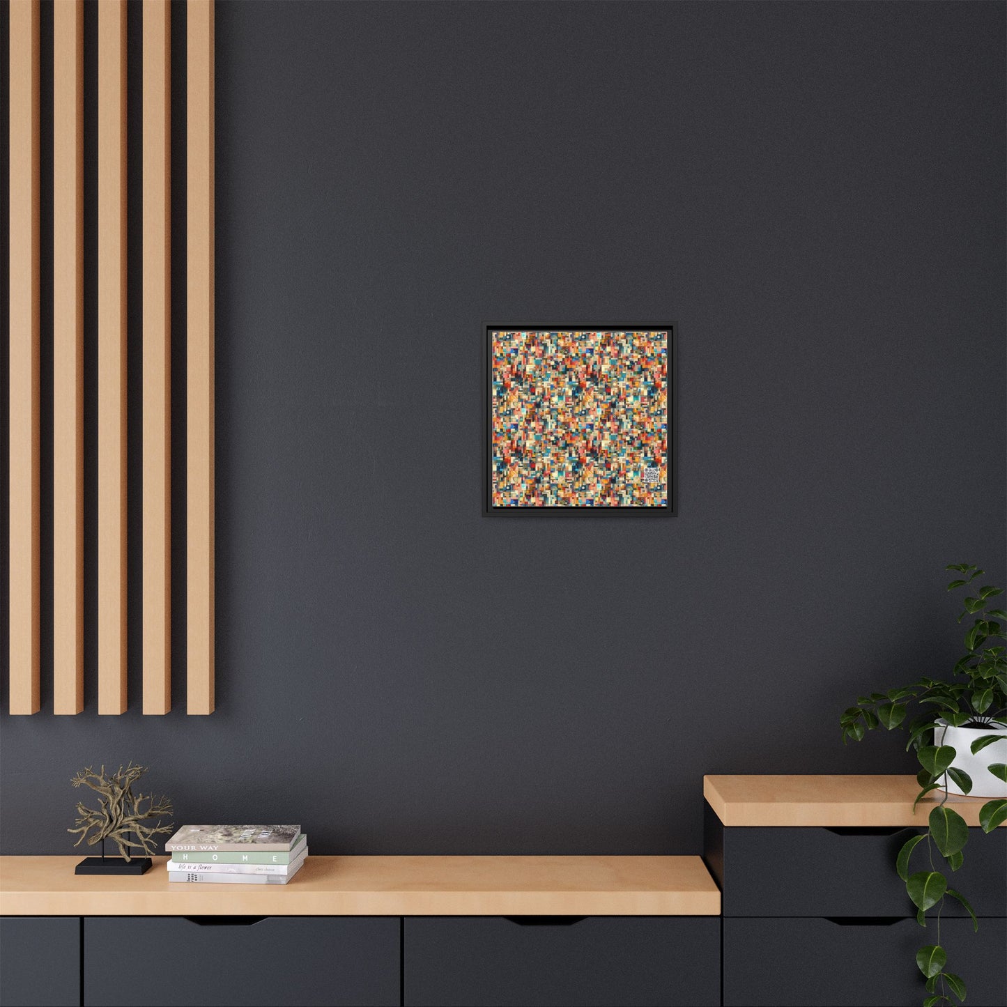 Digital Artistic Expression Artistic Streetwear Matte Canvas, Framed (multi-Color) - 8404 Design-46 B