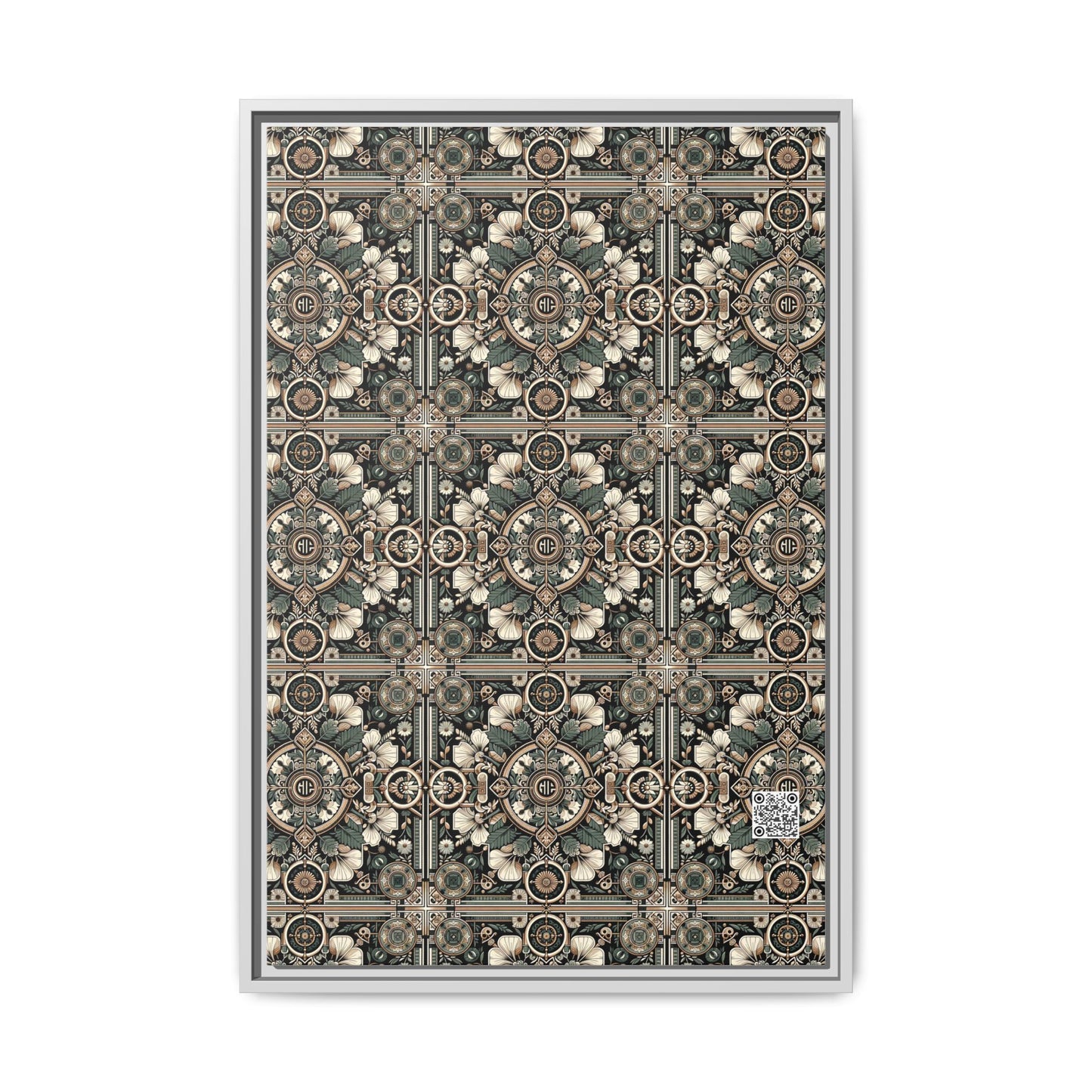 Cyber Garden Party Tech Garden Extravaganza Matte Canvas, Framed (multi-Color) - 8404 Design-66 A