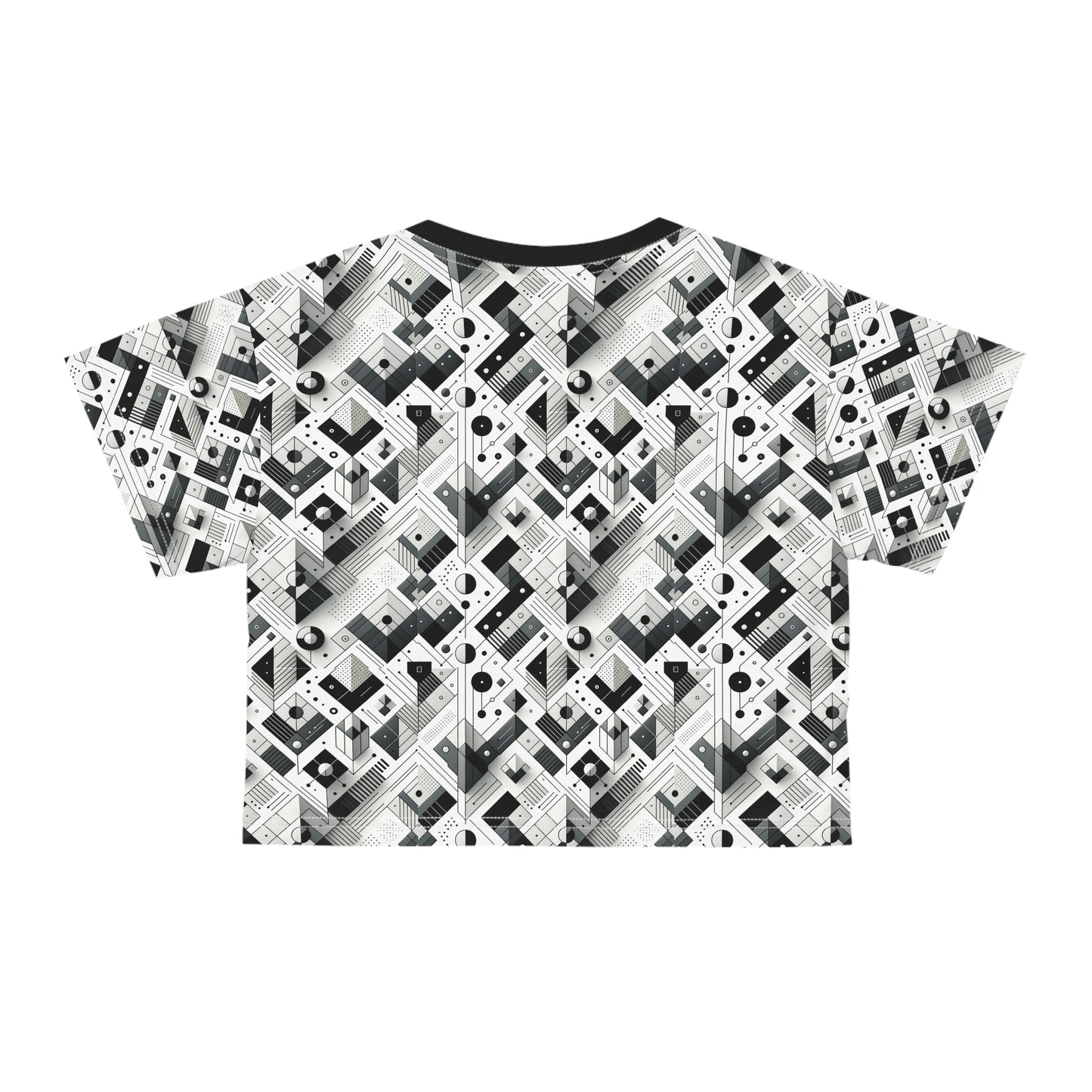 Digital Minimalism Minimalist Tech Crop Tee - 8404 Design-69