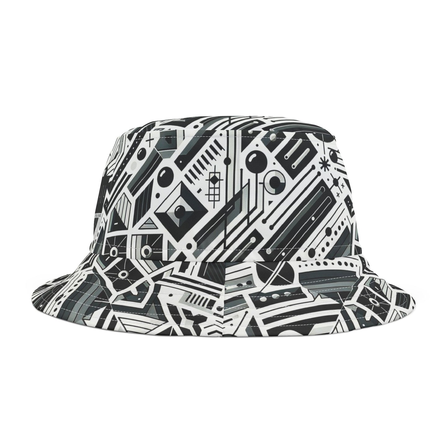 Digital Minimalism Minimalist Tech Bucket Hat - 8404 Design-62