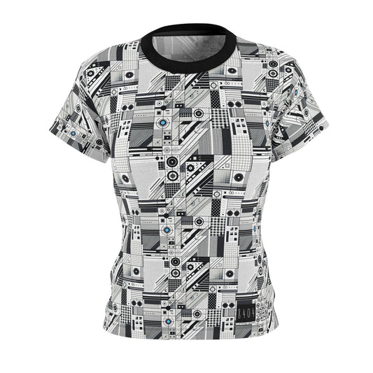 Digital Minimalism Minimalist Tech Women's Cut & Sew Tee - 8404 Design-52