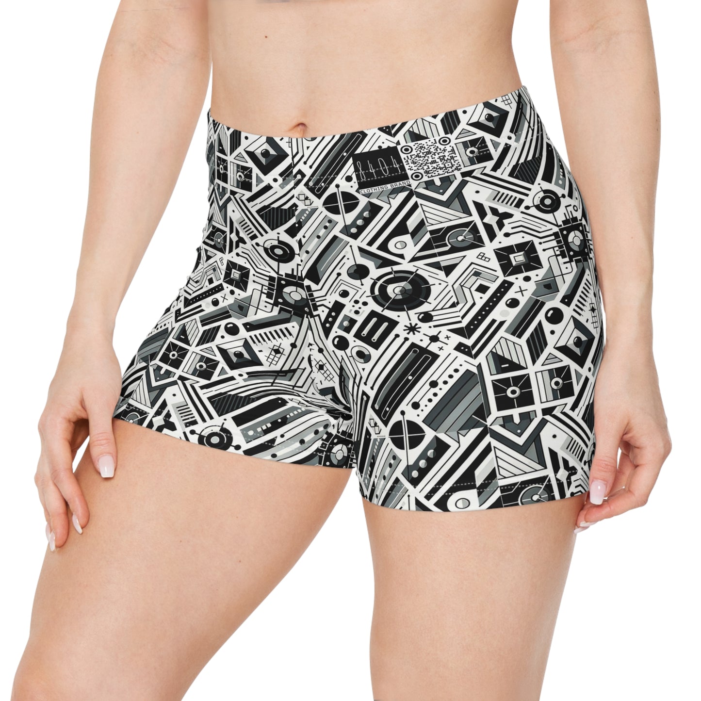 Digital Minimalism Minimalist Tech Women's Shorts - 8404 Design-62