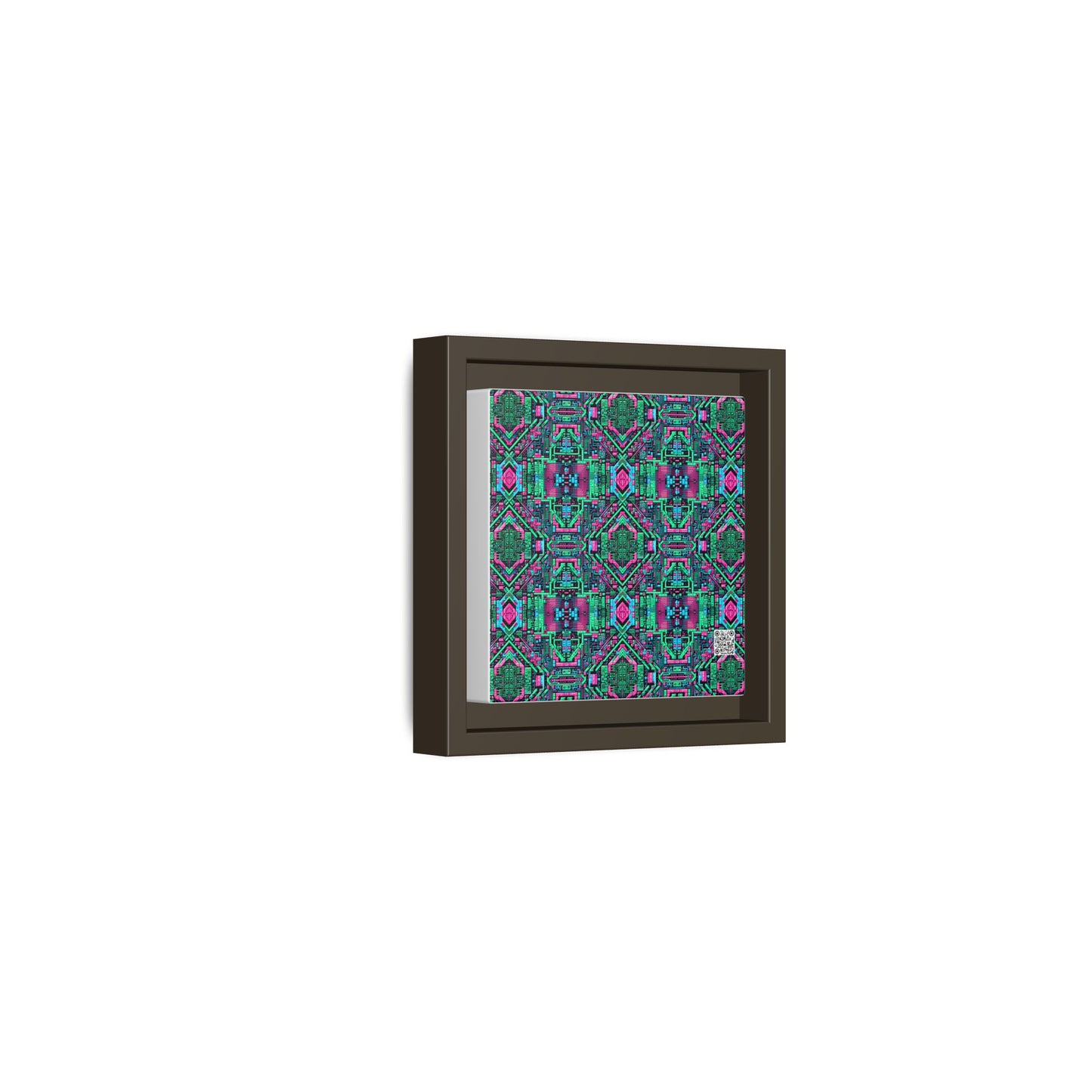 Digital Glitch Vibes Tech-Inspired Streetwear Matte Canvas, Framed (multi-Color) - 8404 Design-71 B