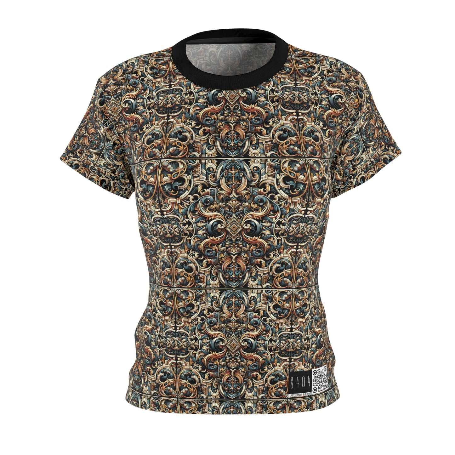 Urban Renaissance Historical Fusion With Street Edge Women's Cut & Sew Tee - 8404 Design-59