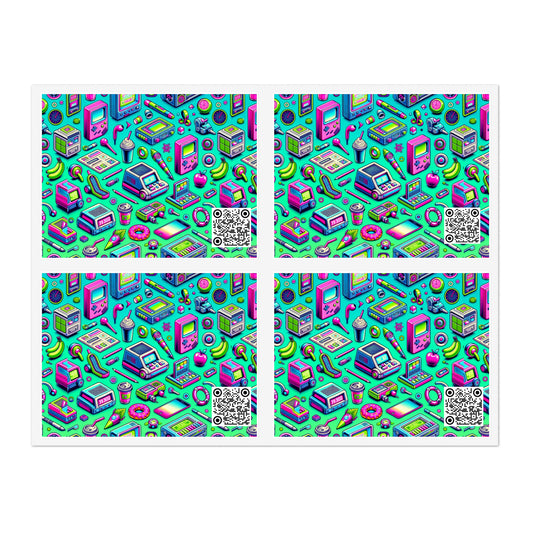 Y2k Revival Nostalgic Futurism Sticker Sheets - 8404 Design-48
