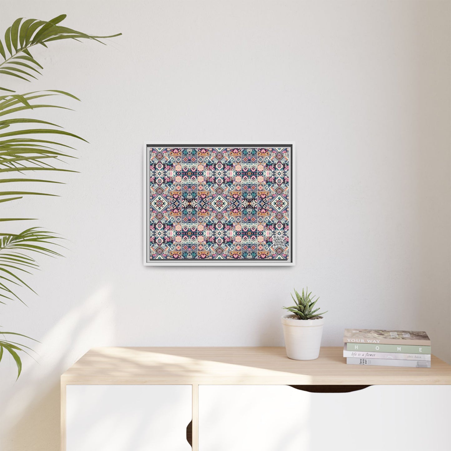 Matte Canvas, Framed (multi-Color) - 8404 Design-01