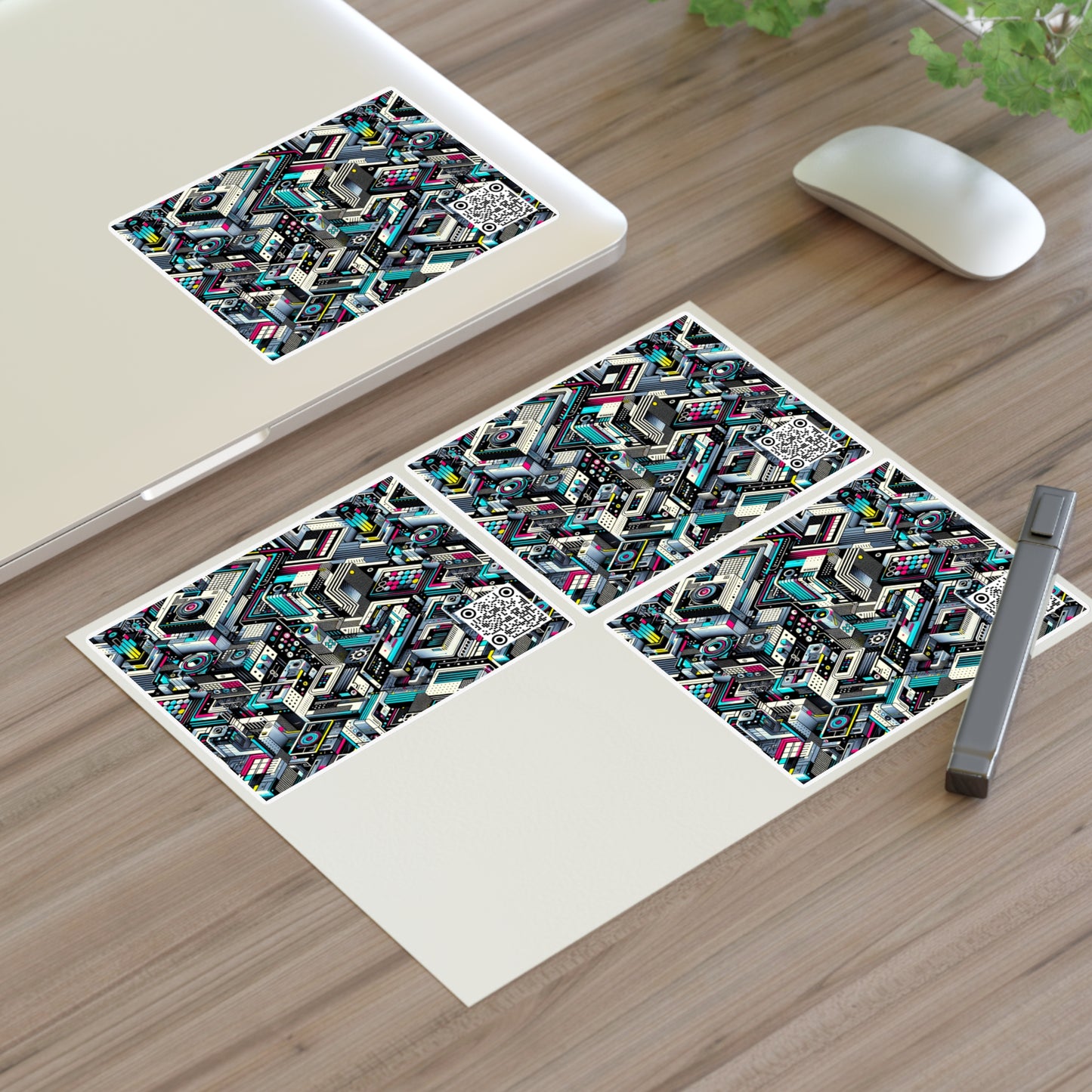 Tech-Forward Graphics Tech-Forward Streetwear Blending Human Creativity With Ai Innovation Sticker Sheets - 8404 Design-47