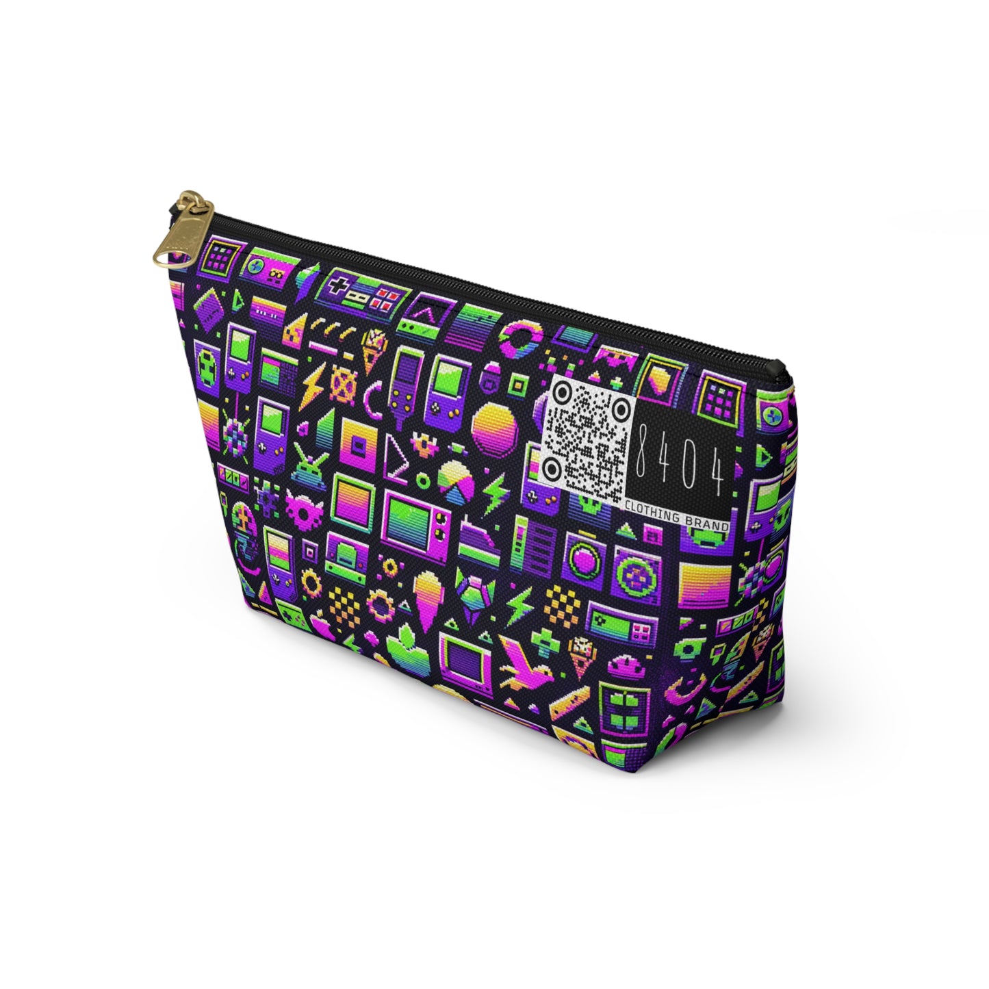 Digital Nostalgia Remix Modern Vintage Fusion Accessory Pouch W T-Bottom - 8404 Design-49