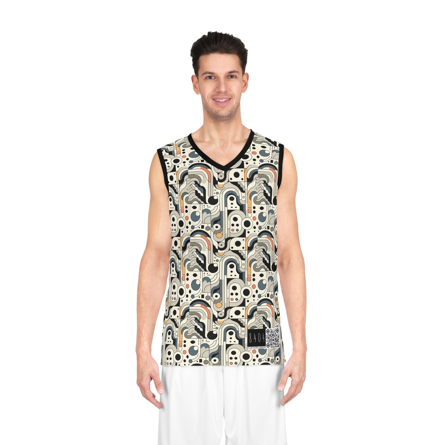 Modern Minimalism Minimalist Tech Basketball Jersey - 8404 Design-60
