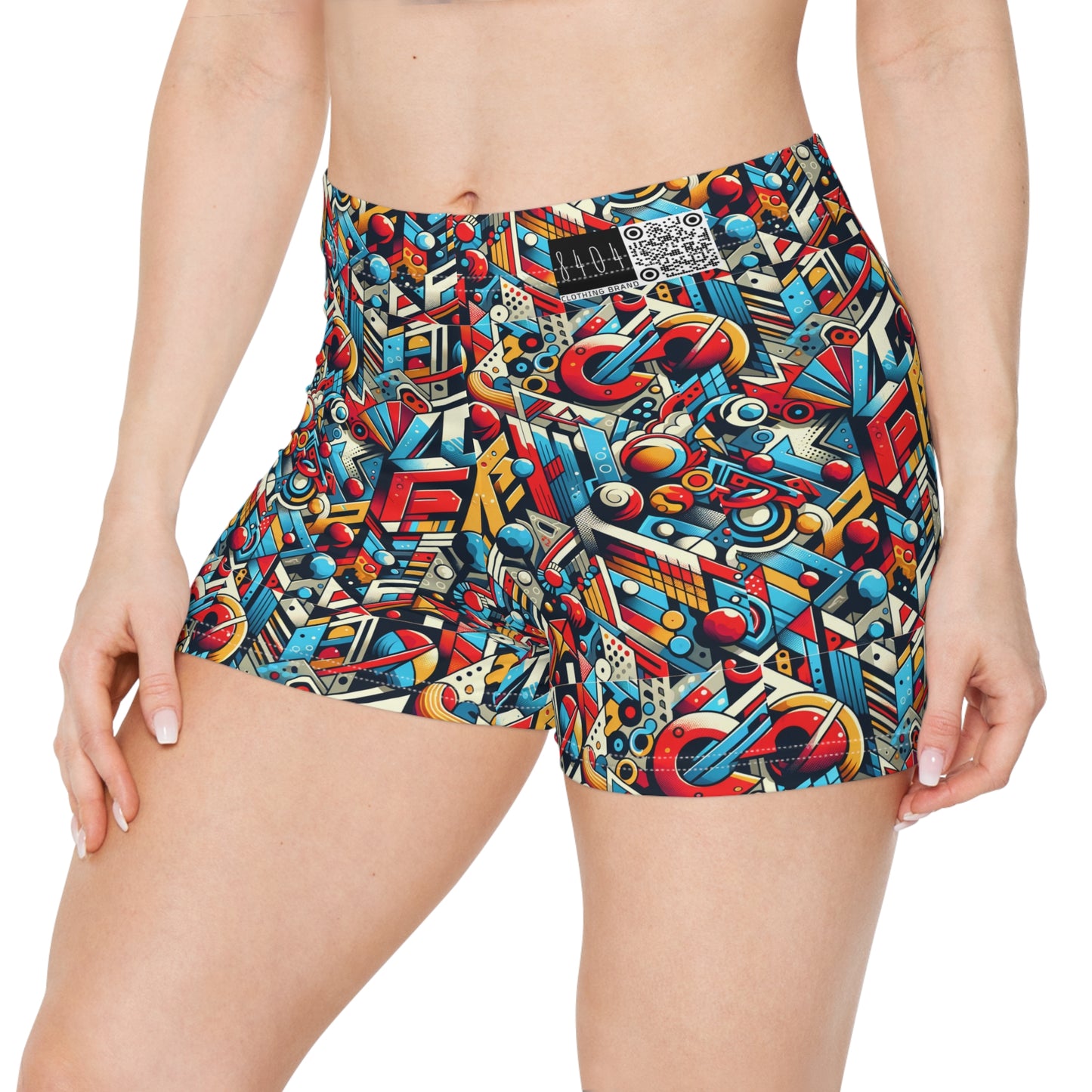 Neo-Traditional Street Art Modern Street Art Fusion Women's Shorts - 8404 Design-67