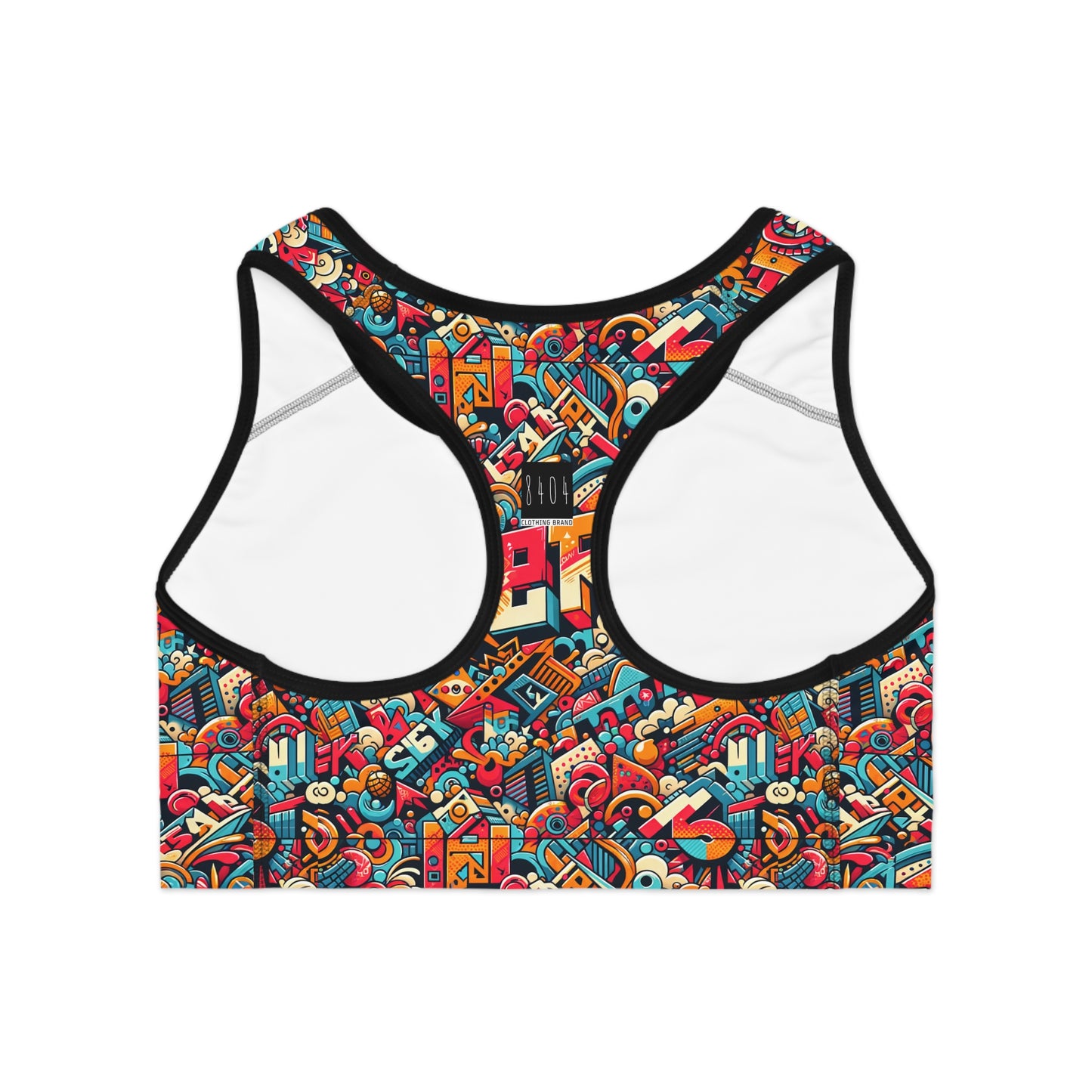 Neo-Traditional Street Art Modern Street Art Fusion Sports Bra - 8404 Design-58