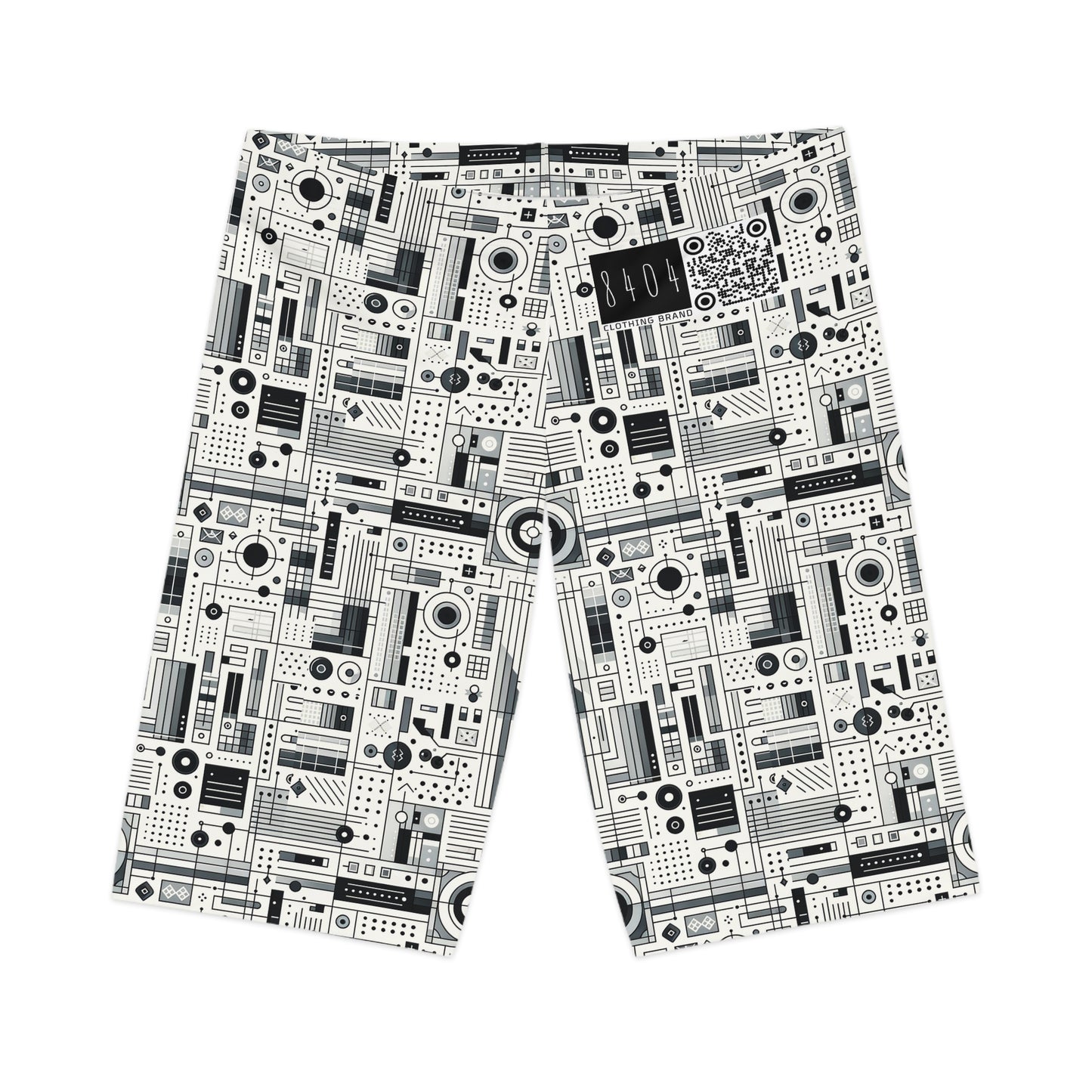 Digital Minimalism Minimalist Tech Women's Bike Shorts - 8404 Design-53