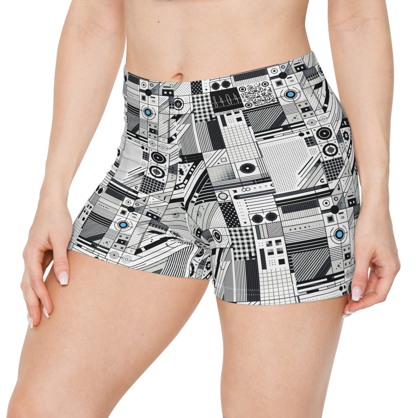 Digital Minimalism Minimalist Tech Women's Shorts - 8404 Design-52