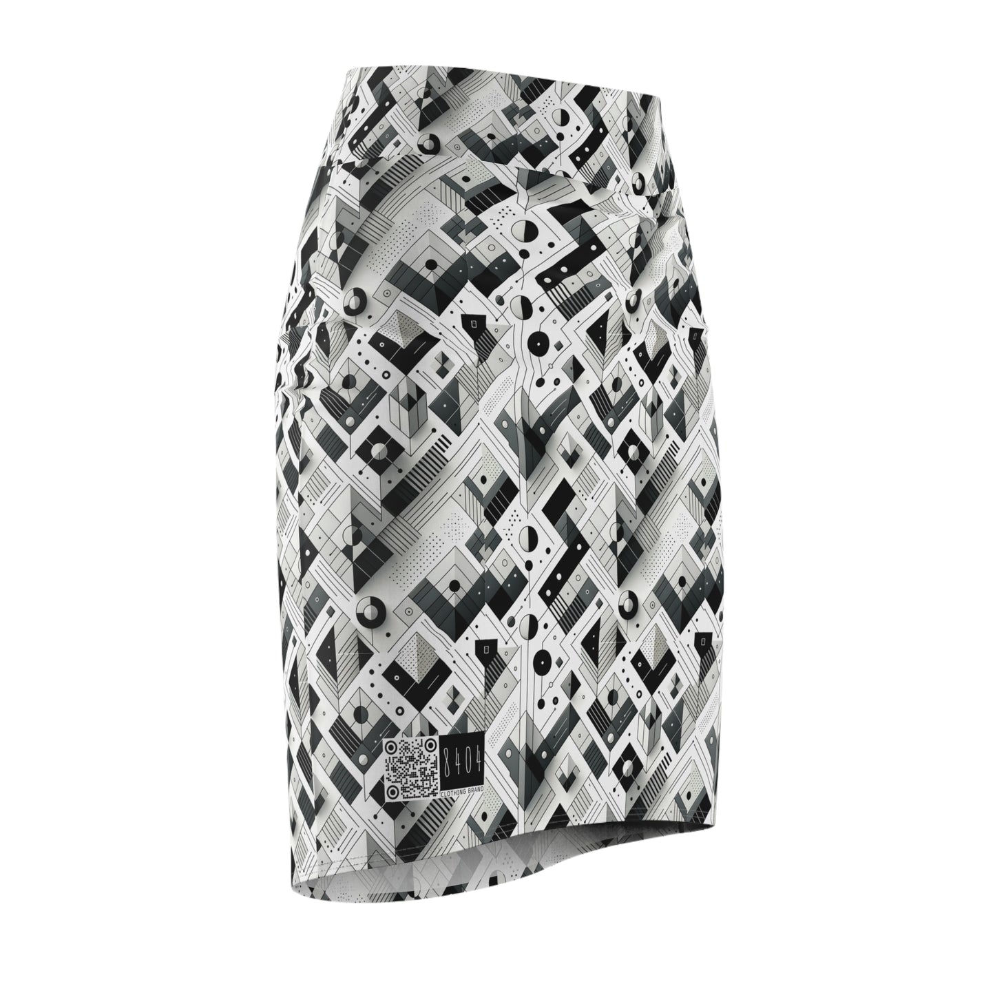 Digital Minimalism Minimalist Tech Women's Pencil Skirt - 8404 Design-69