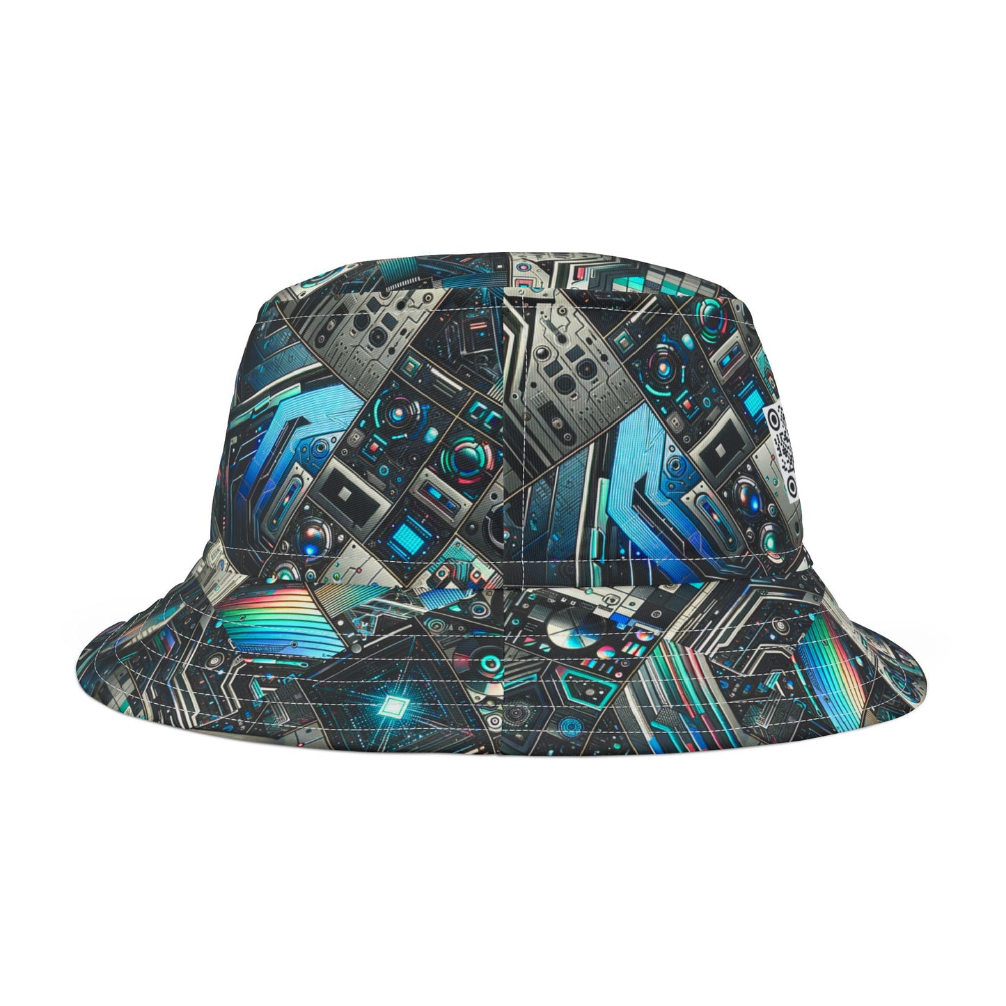 Tech-Infused Futurism Sleek Tech Edge Bucket Hat - 8404 Design-48