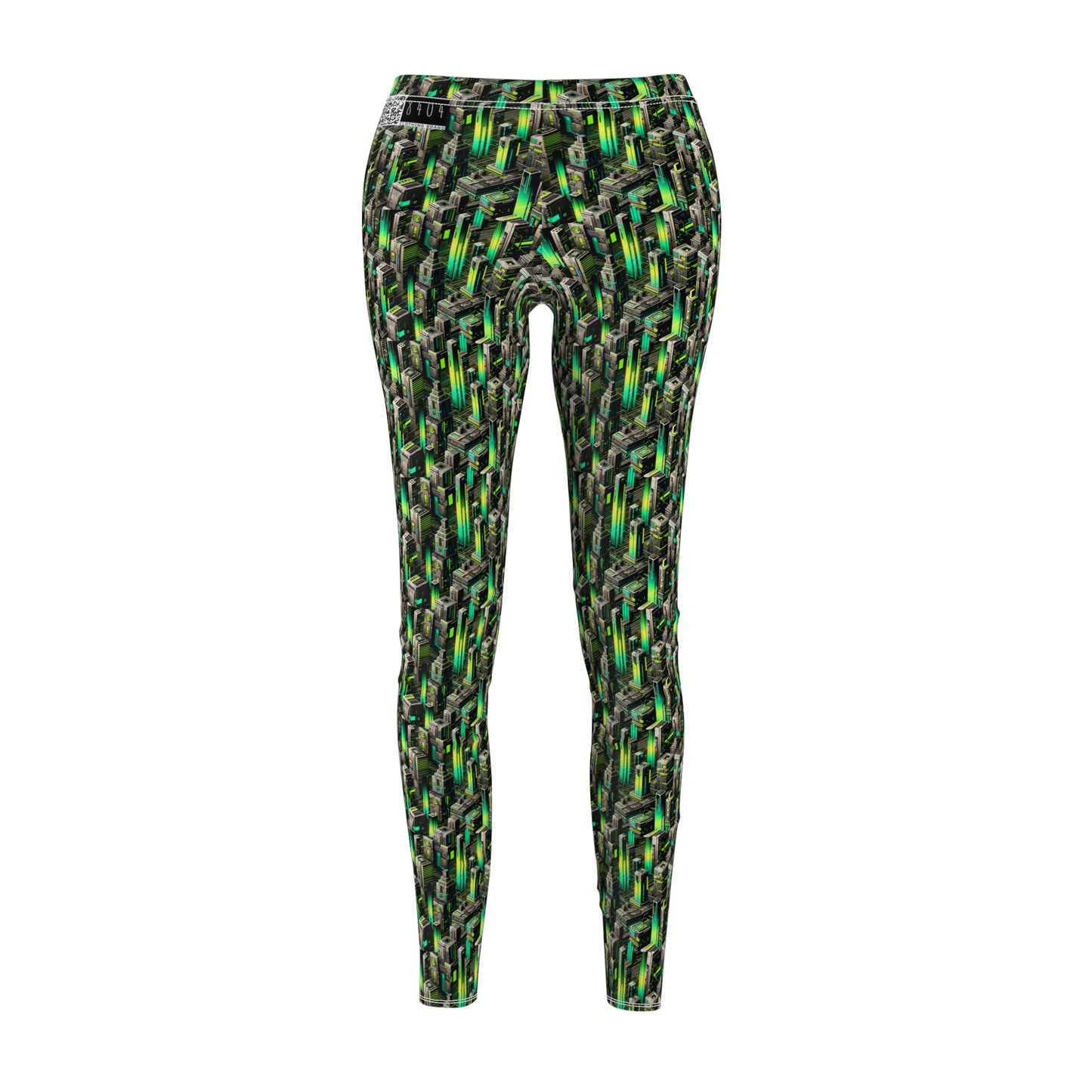Digital Rebellion Tech-Forward Streetwear Women's Cut & Sew Casual Leggings - 8404 Design-63