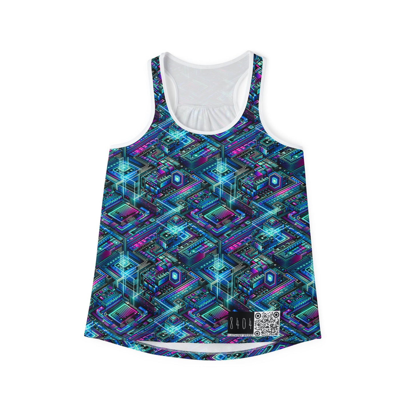 Digital Dreamland Futuristic Tech Aesthetic Women's Tank Top - 8404 Design-42