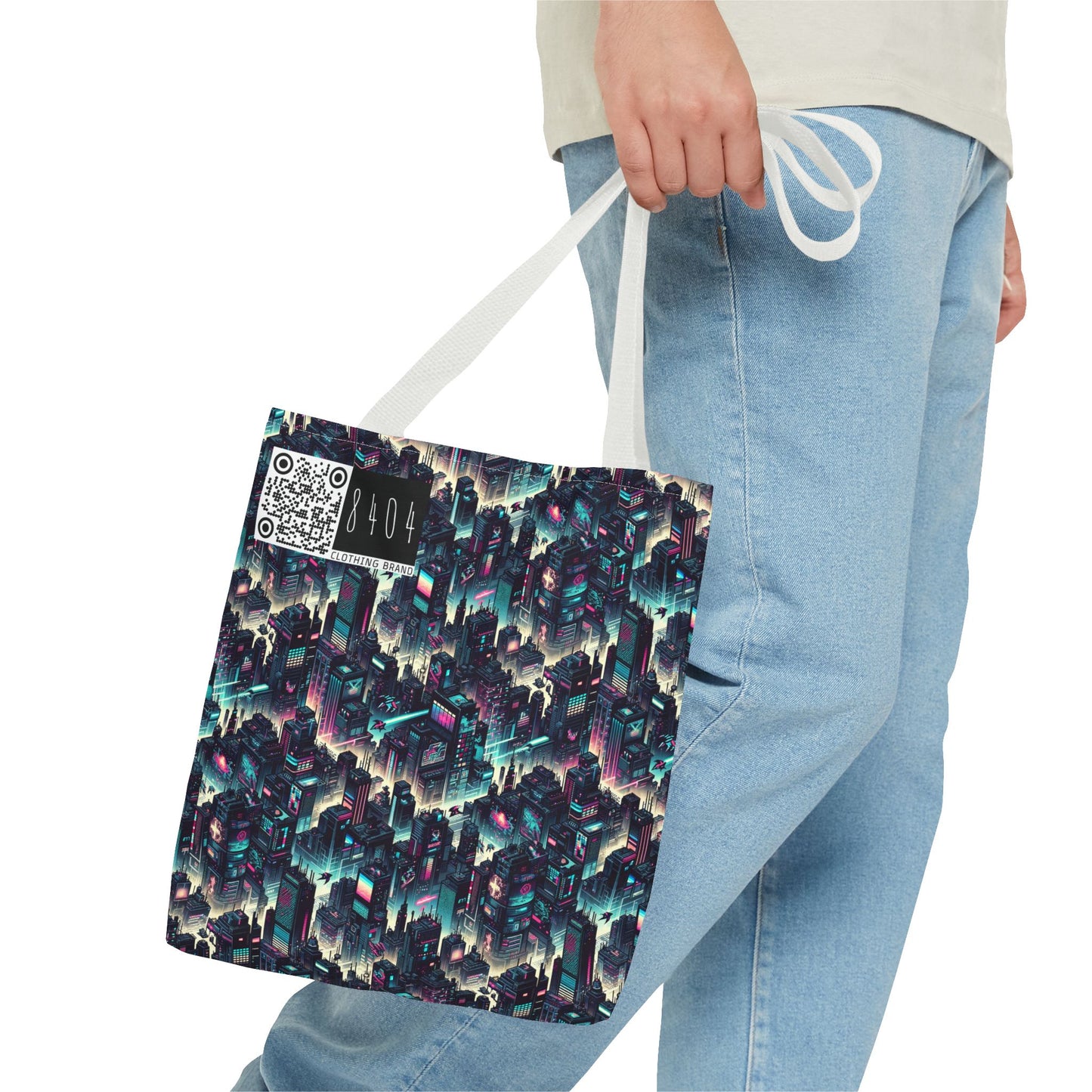 Digital Rebellion Tech-Inspired Streetwear Tote Bag - 8404 Design-51