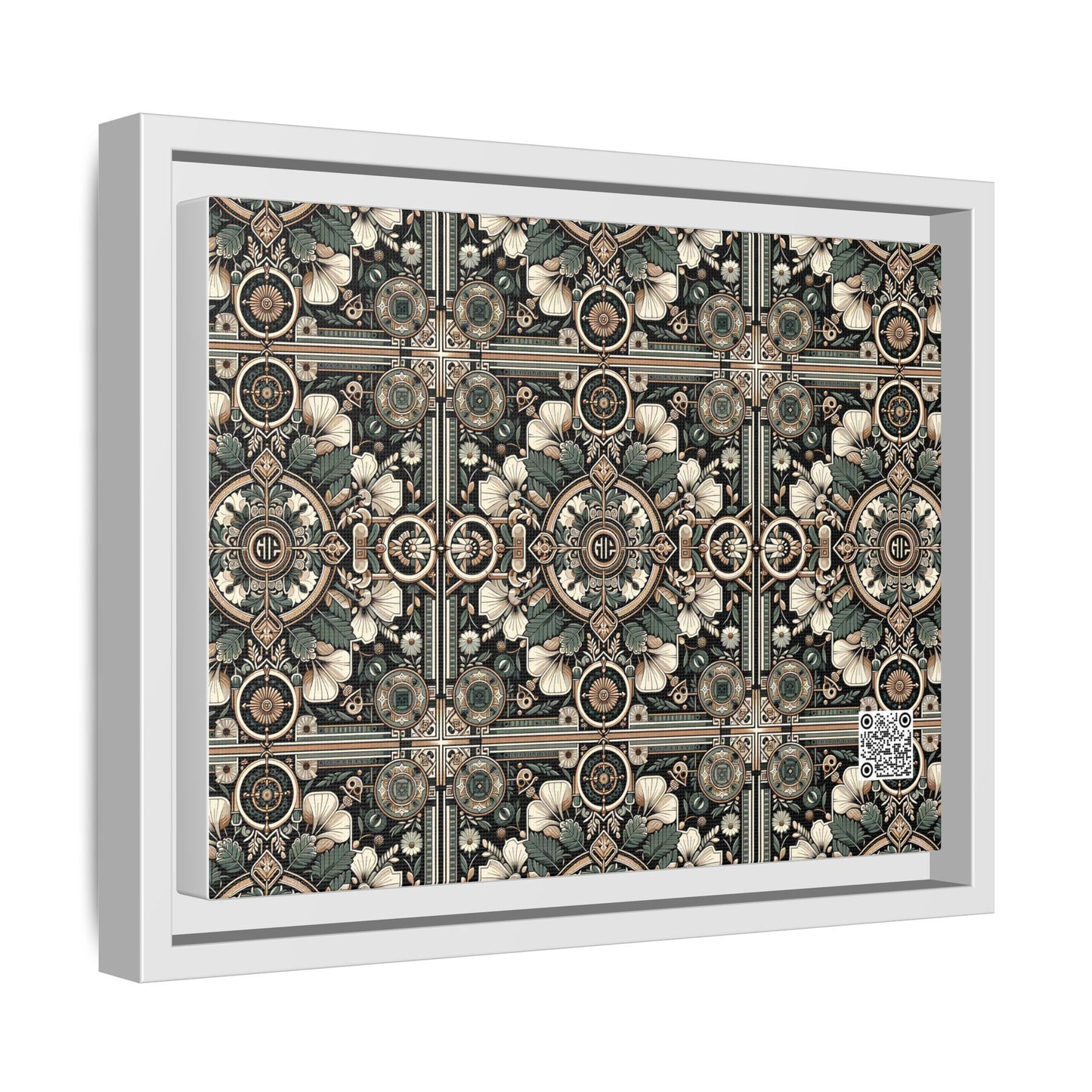 Cyber Garden Party Tech Garden Extravaganza Matte Canvas, Framed (multi-Color) - 8404 Design-66 A