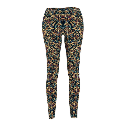 Digital Renaissance Modern Baroque Fusion Women's Cut & Sew Casual Leggings - 8404 Design-57