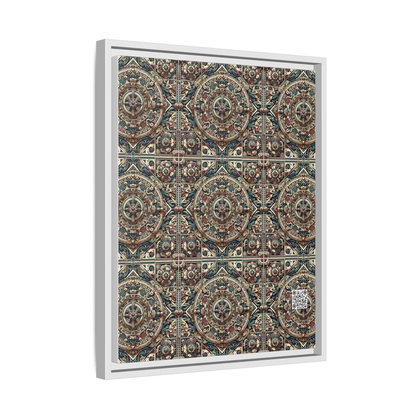 Urban Renaissance Historical Fusion With Street Edge Matte Canvas, Framed (multi-Color) - 8404 Design-57 A
