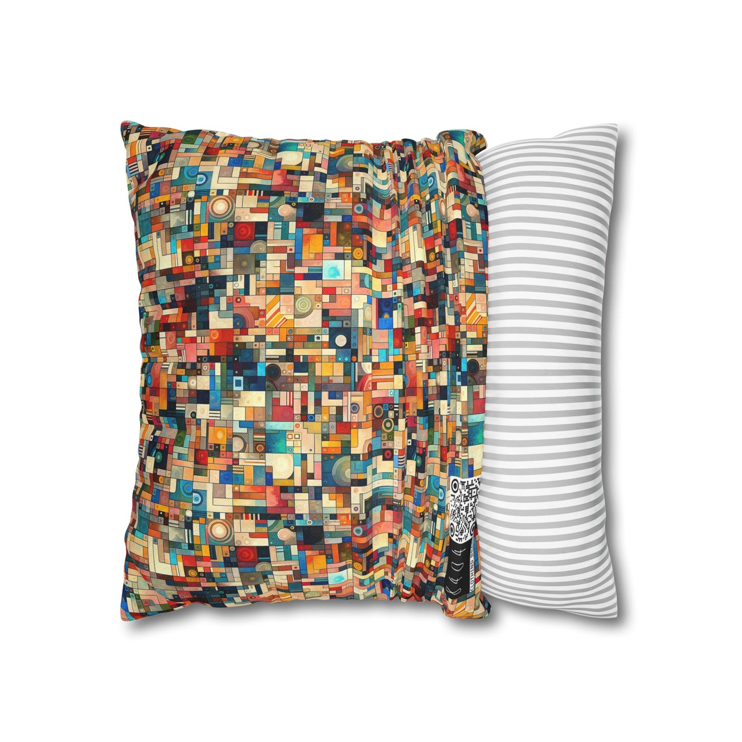 Digital Artistic Expression Artistic Streetwear Spun Polyester Square Pillowcase - 8404 Design-46