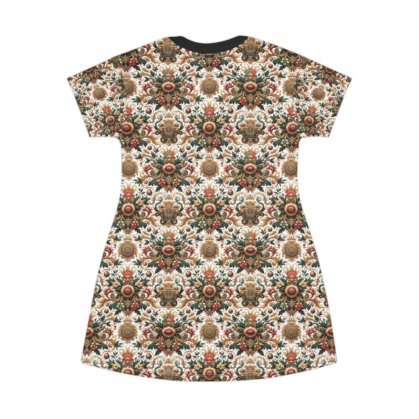 Monogram Madness Luxurious Streetwear T-Shirt Dress - 8404 Design-68