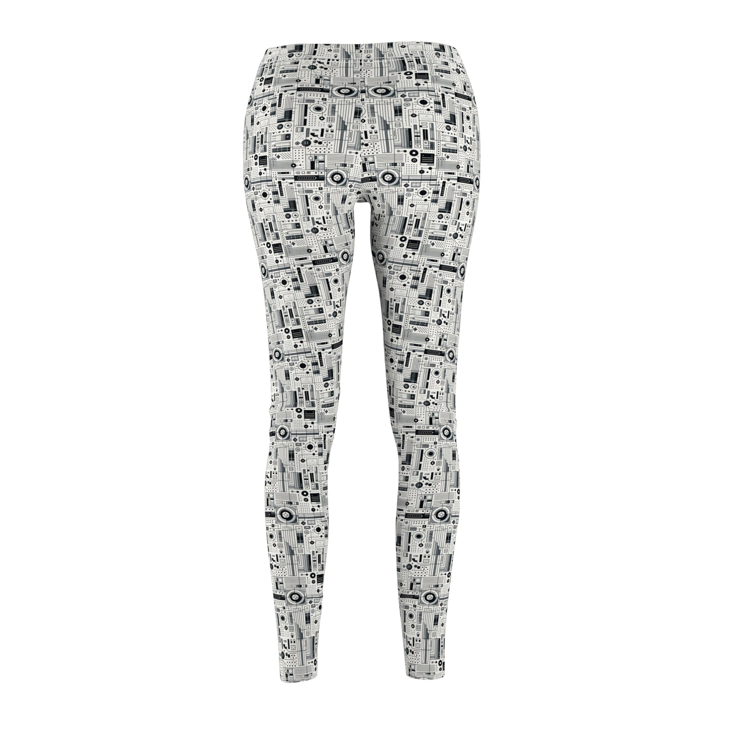 Digital Minimalism Minimalist Tech Women's Cut & Sew Casual Leggings - 8404 Design-53
