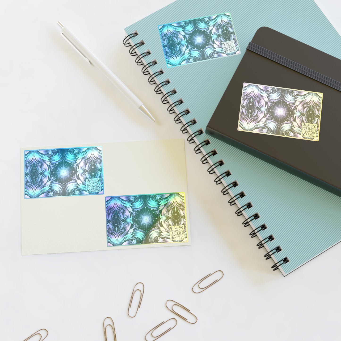 Iridescent Dream Futuristic Tech Sticker Sheets - 8404 Design-60