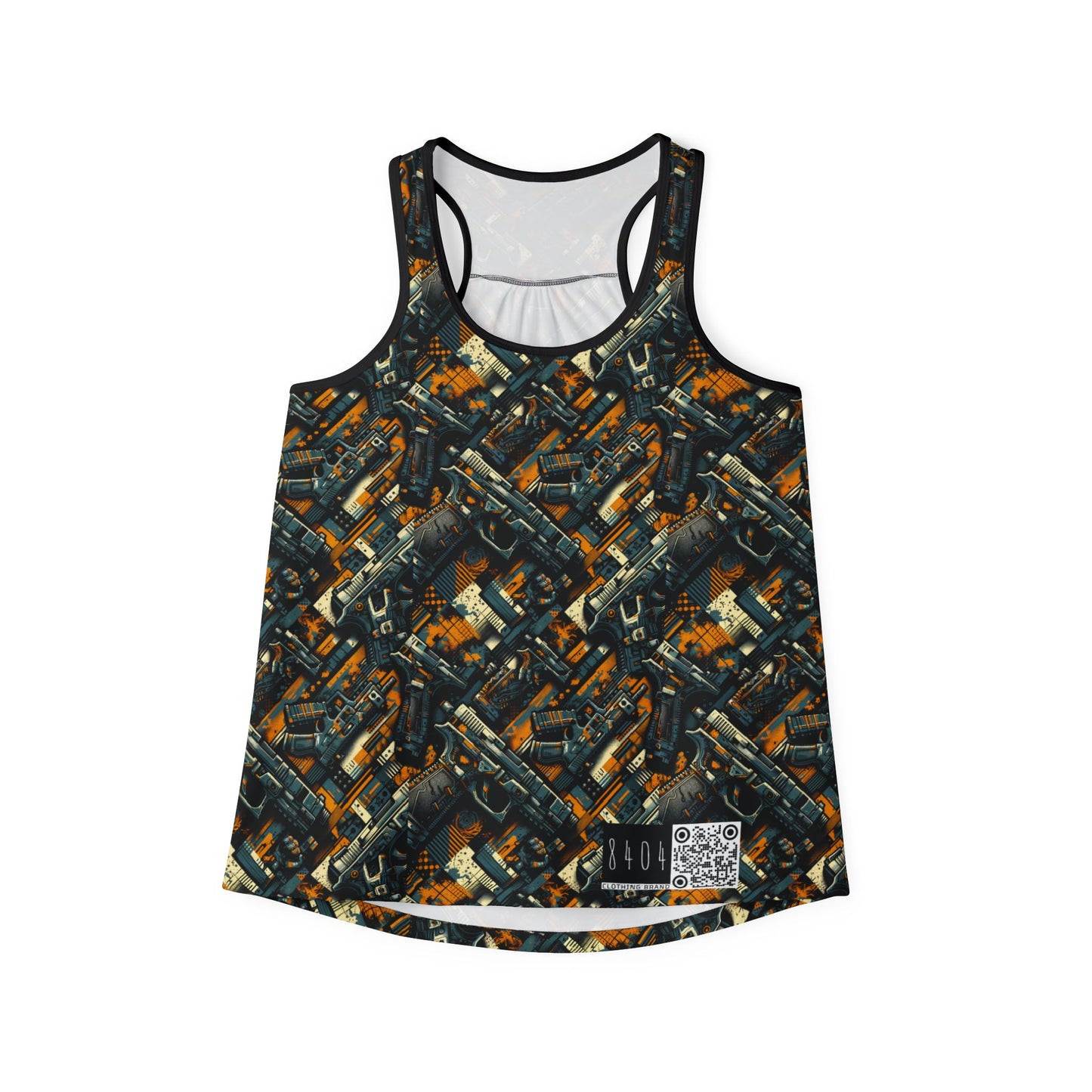 Digital Punk Futuristic Grunge Women's Tank Top - 8404 Design-47