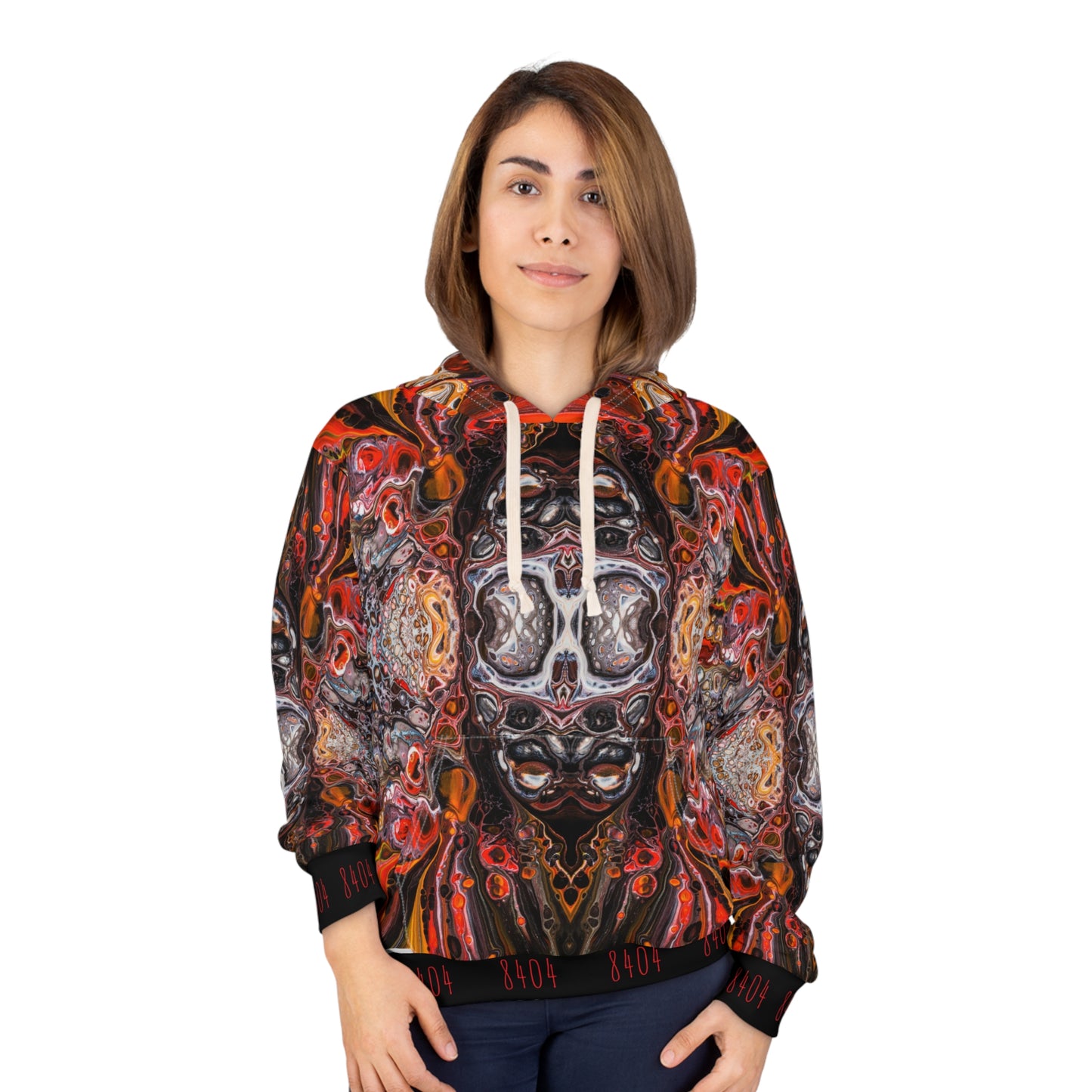 8404's Unisex Adult "psychedelic Abstract" Fashion Pullover Hoodie