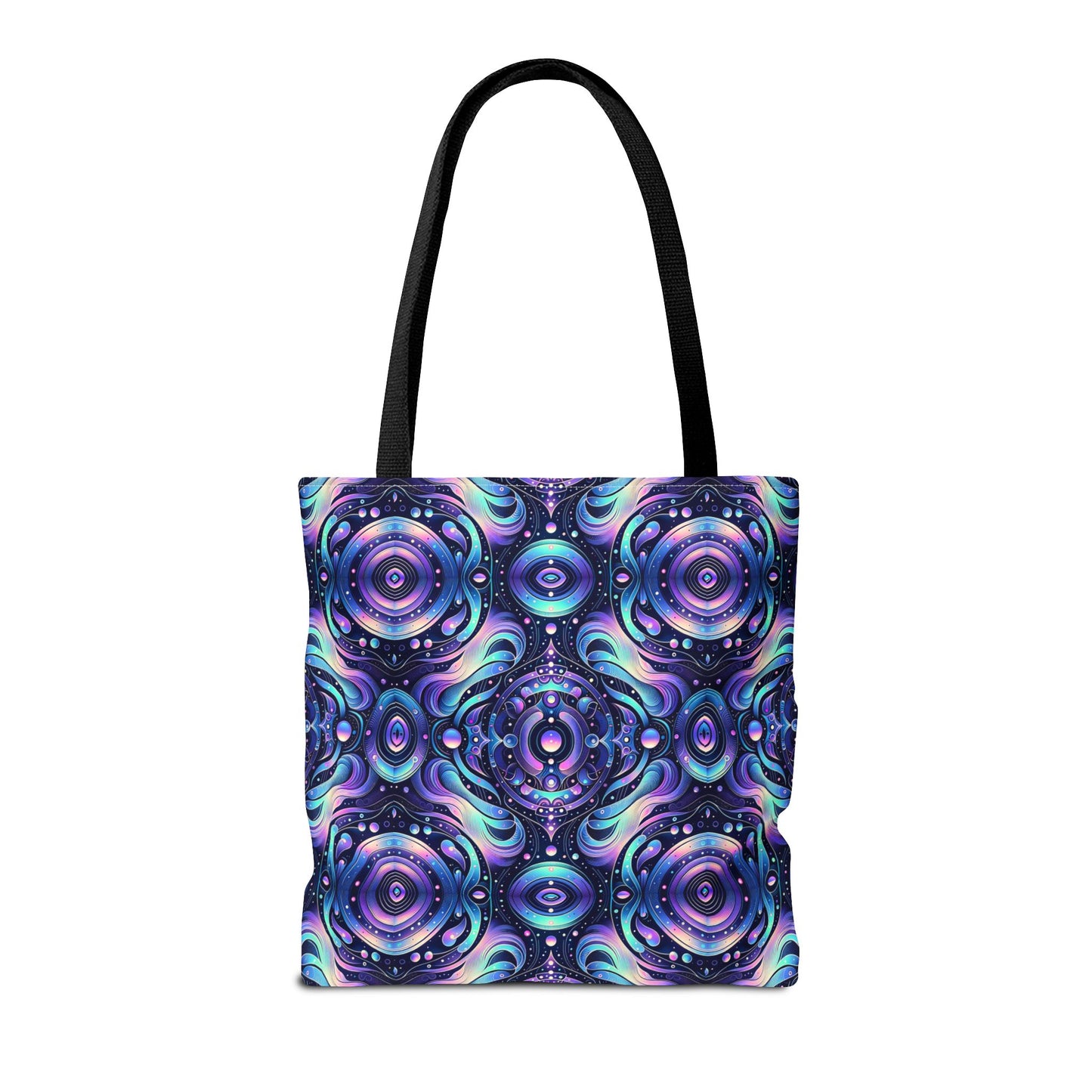Iridescent Tech Fusion Tech-Forward Streetwear Tote Bag - 8404 Design-62