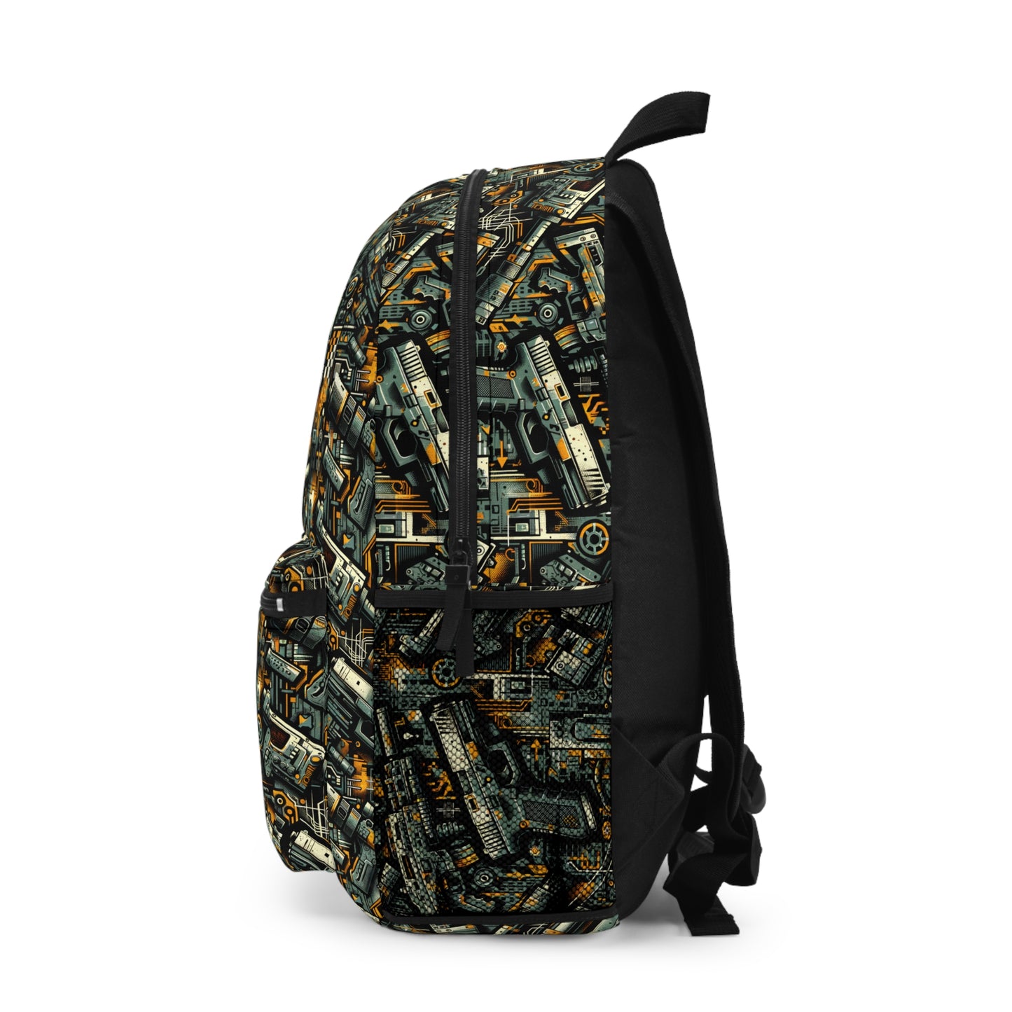 Digital Punk Futuristic Grunge Backpack - 8404 Design-47
