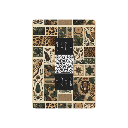 Streetwear Safari Urban Jungle Explorer Poker Playing Cards - 8404 Design-51 B