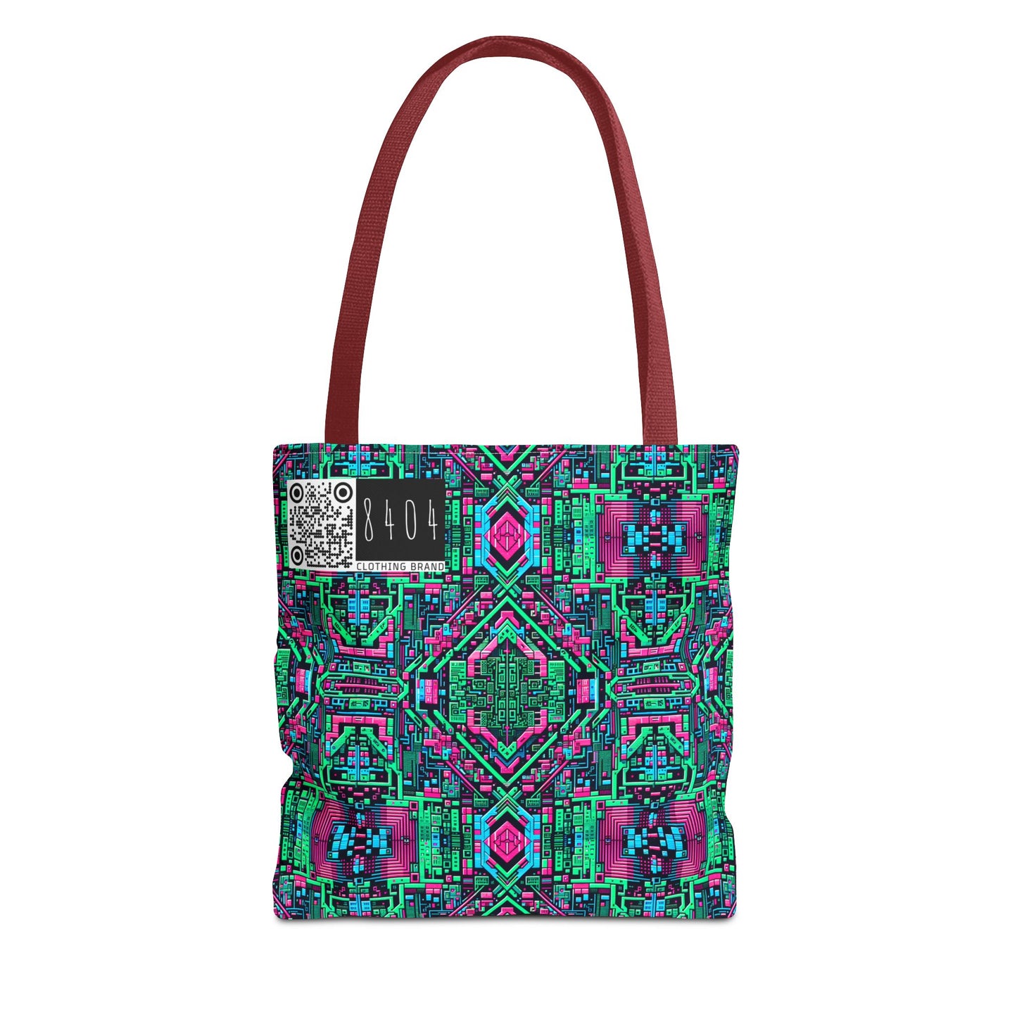 Digital Glitch Vibes Tech-Inspired Streetwear Tote Bag - 8404 Design-71