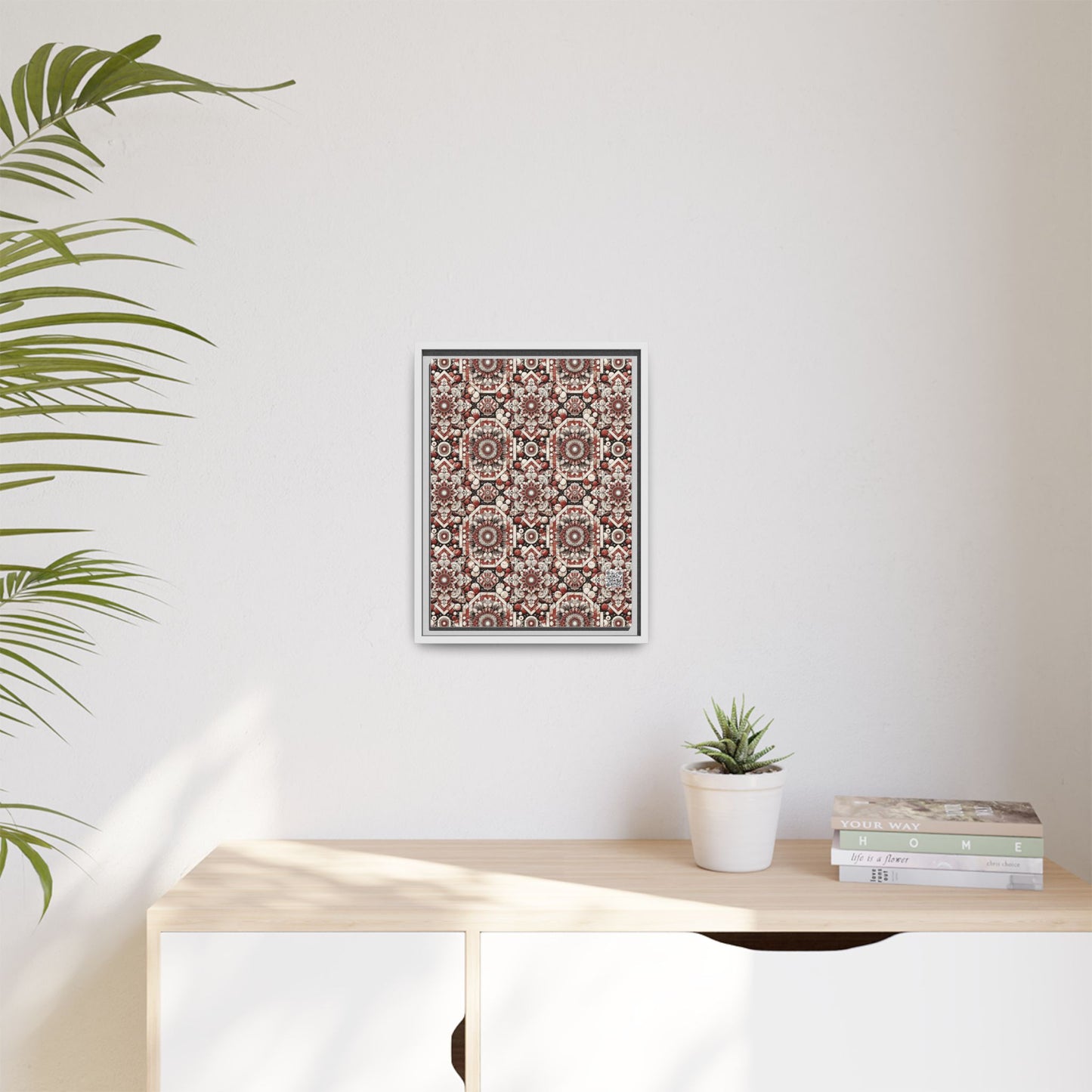 Neo Jomon Sculptural Aesthetics Artisanal Streetwear Matte Canvas, Framed (multi-Color) - 8404 Design-55 A