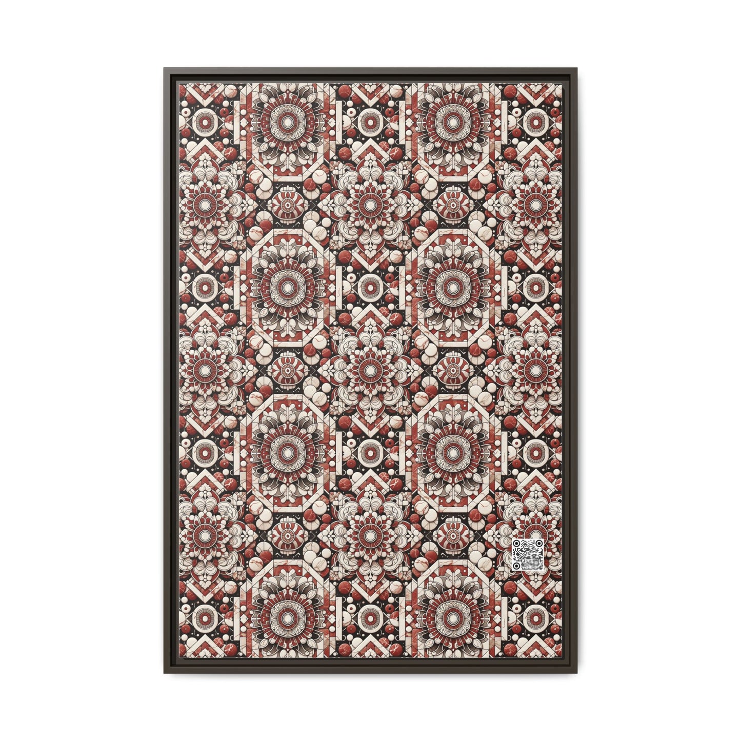 Neo Jomon Sculptural Aesthetics Artisanal Streetwear Matte Canvas, Framed (multi-Color) - 8404 Design-55 A